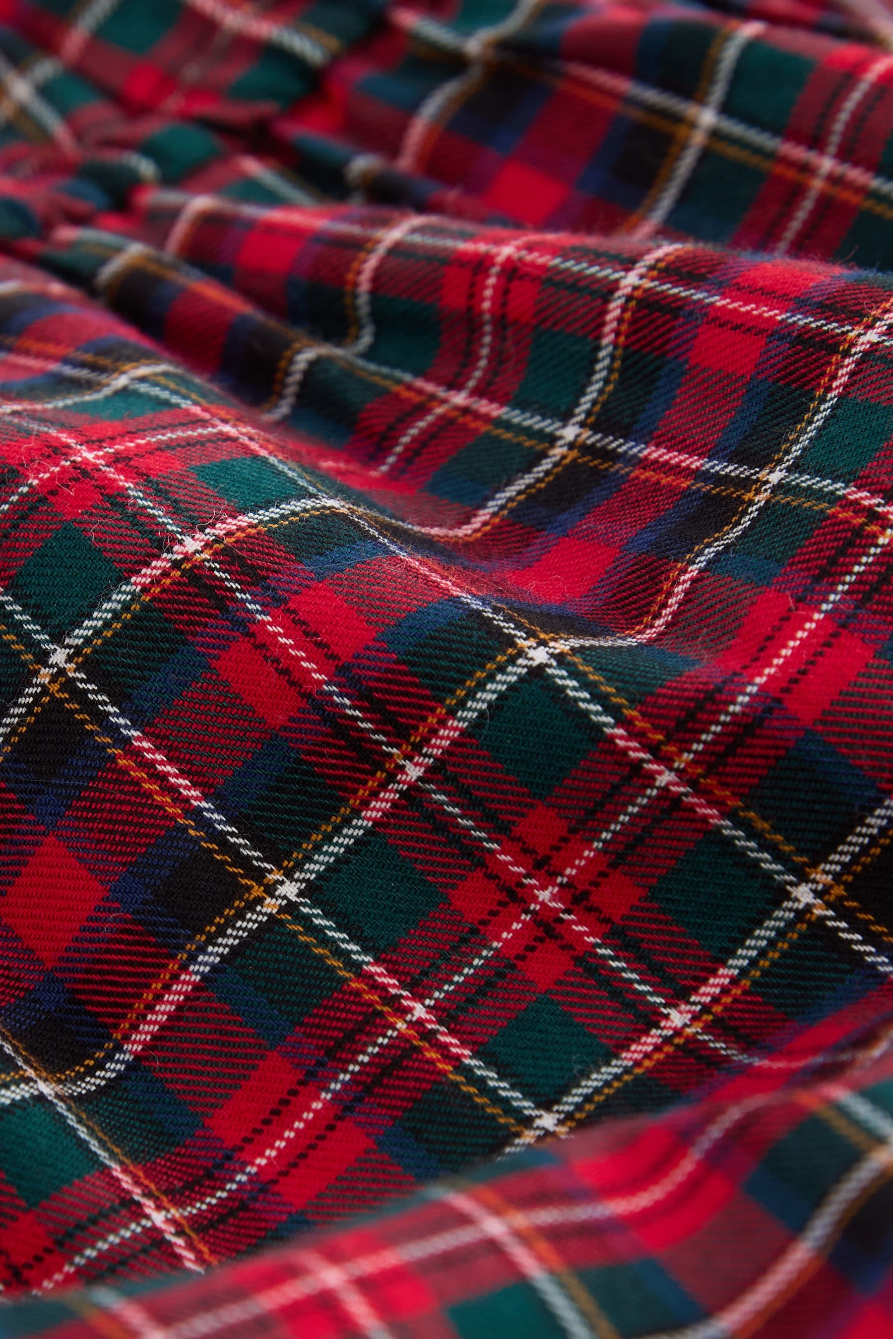 Red Tartan Check 100% Cotton Dress (3-16yrs)