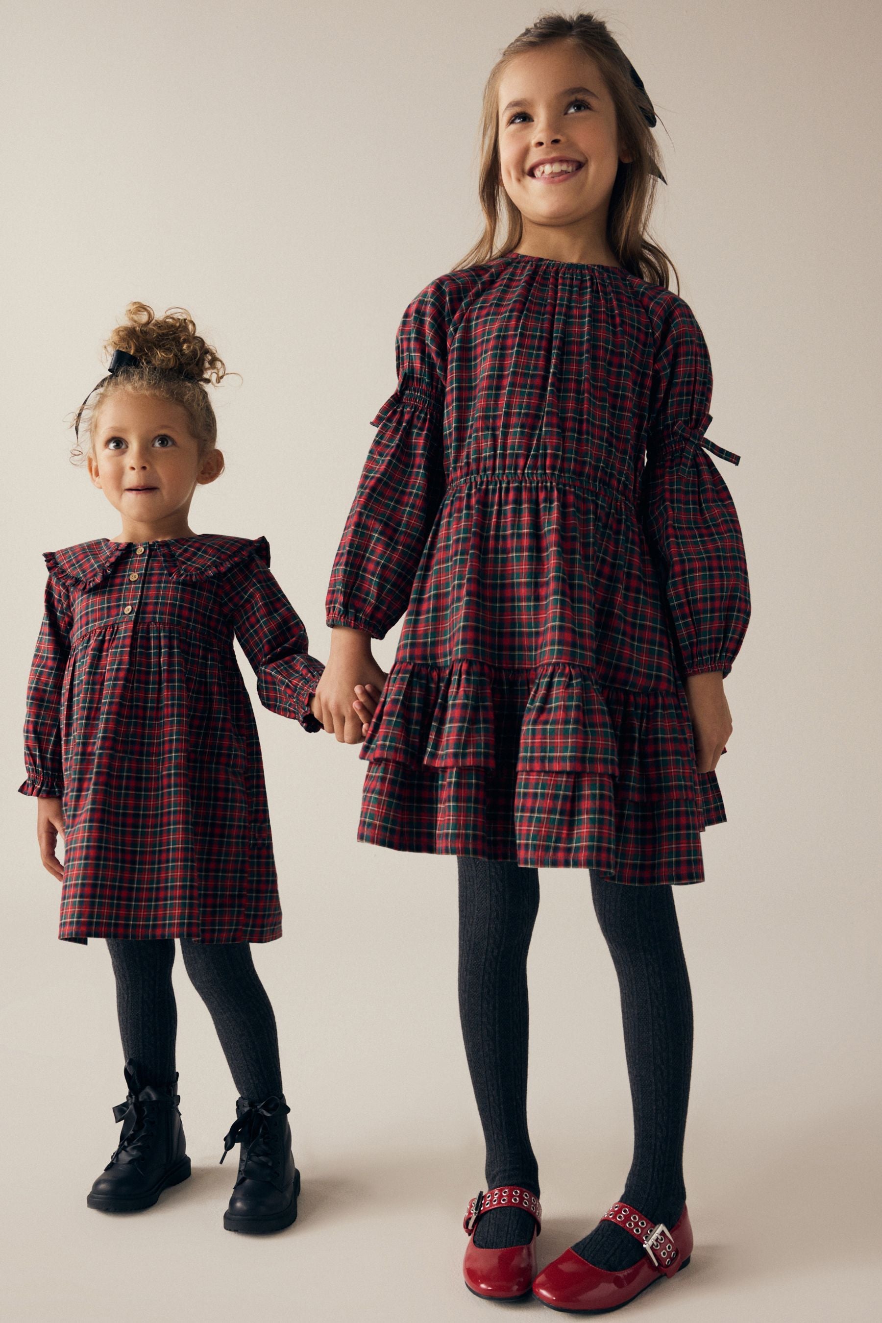 Red Tartan Check Dress (3-16yrs)