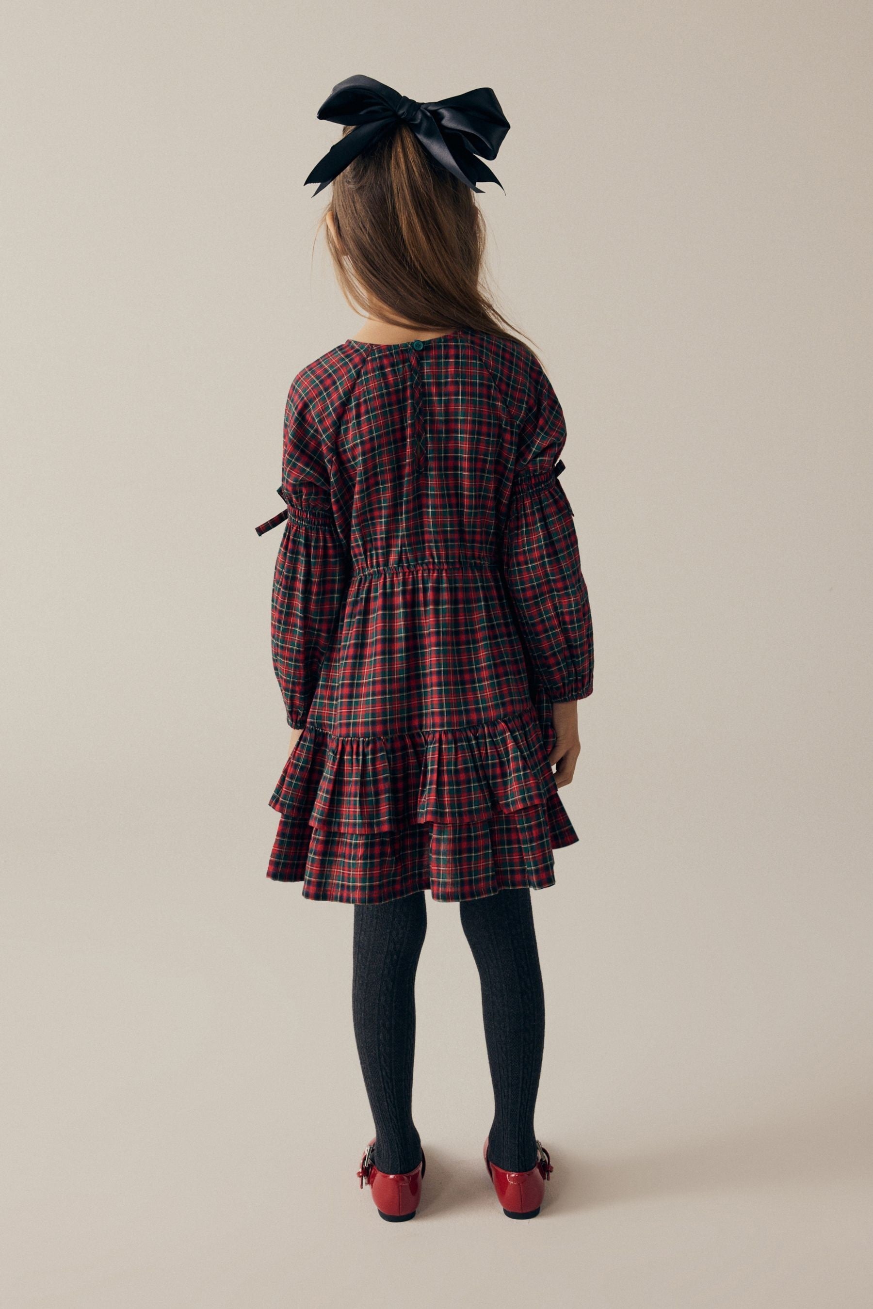 Red Tartan Check Dress (3-16yrs)