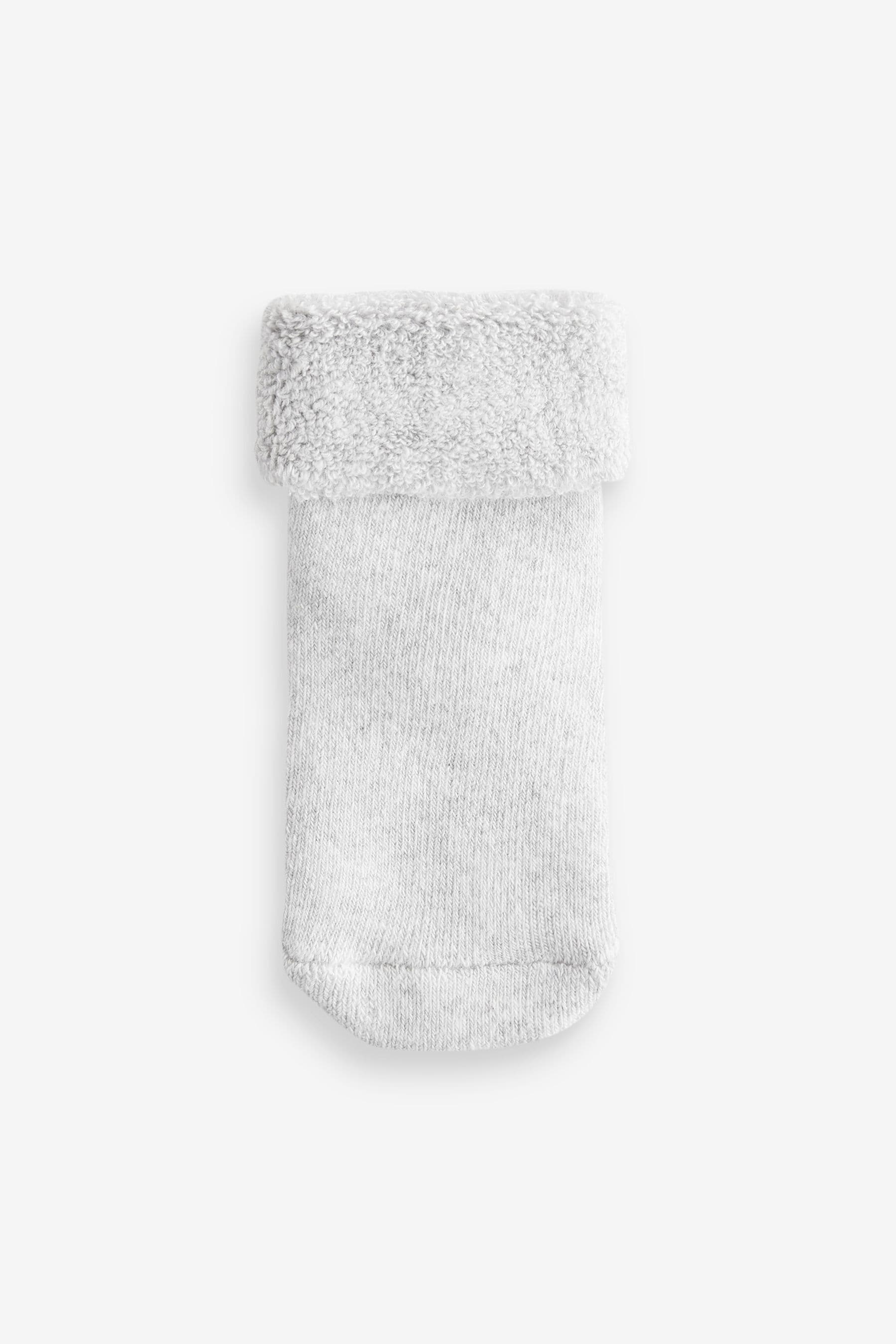 Neutral Baby Toweling Socks 4 Pack (0mths-2yrs)