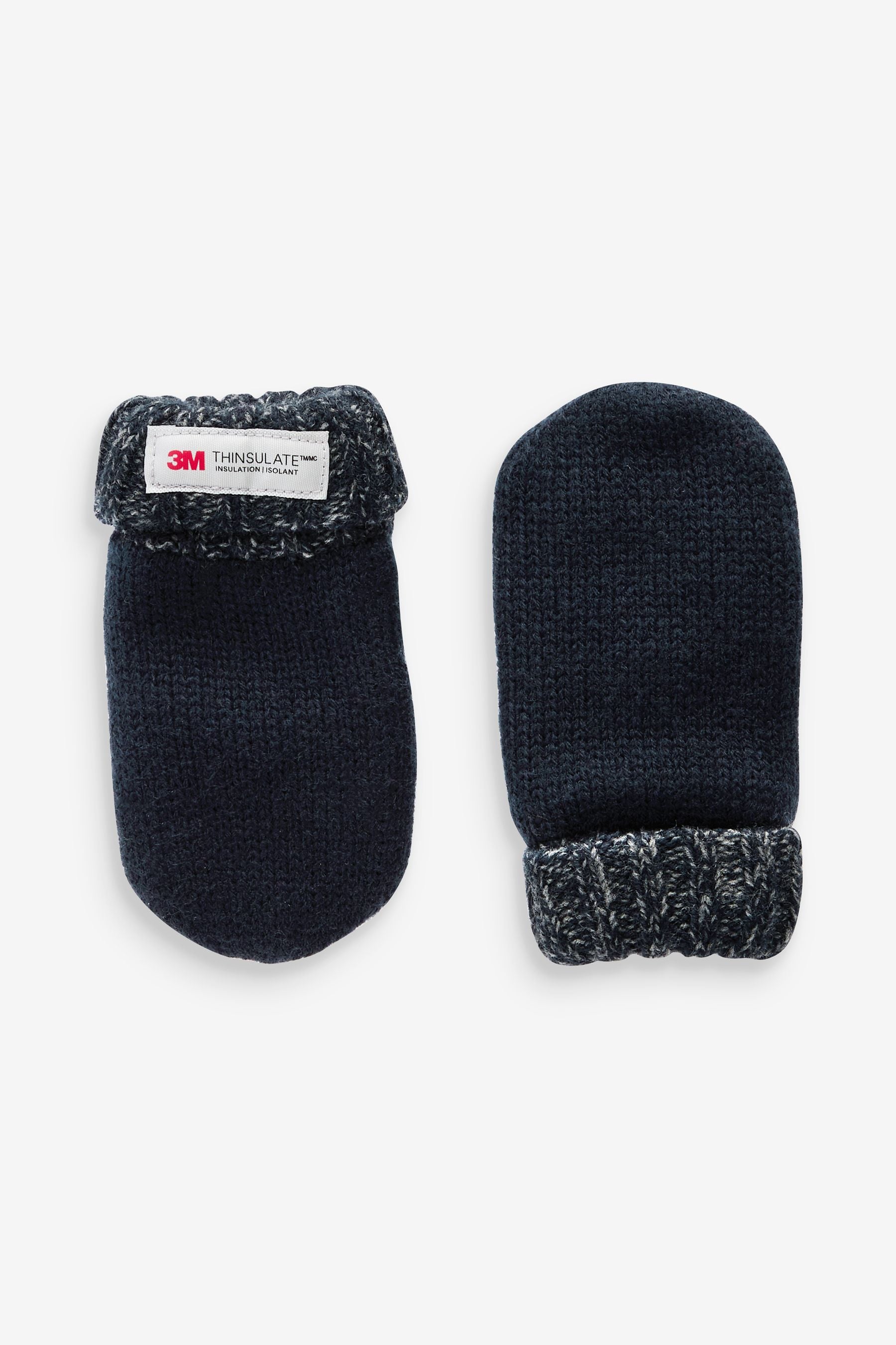 Navy Blue Thinsulate™ Mittens 2 Pack (3mths-6yrs)