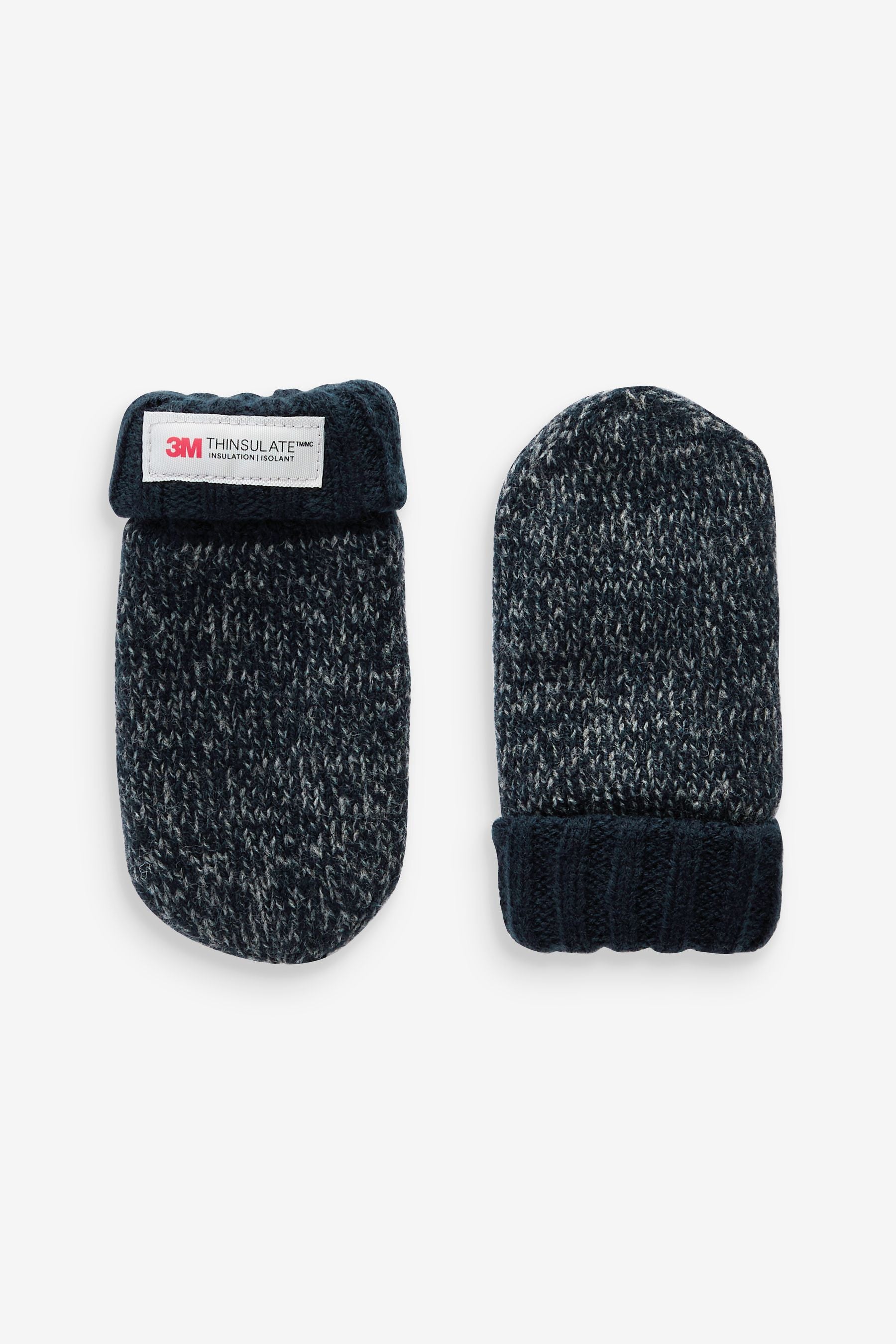 Navy Blue Thinsulate™ Mittens 2 Pack (3mths-6yrs)