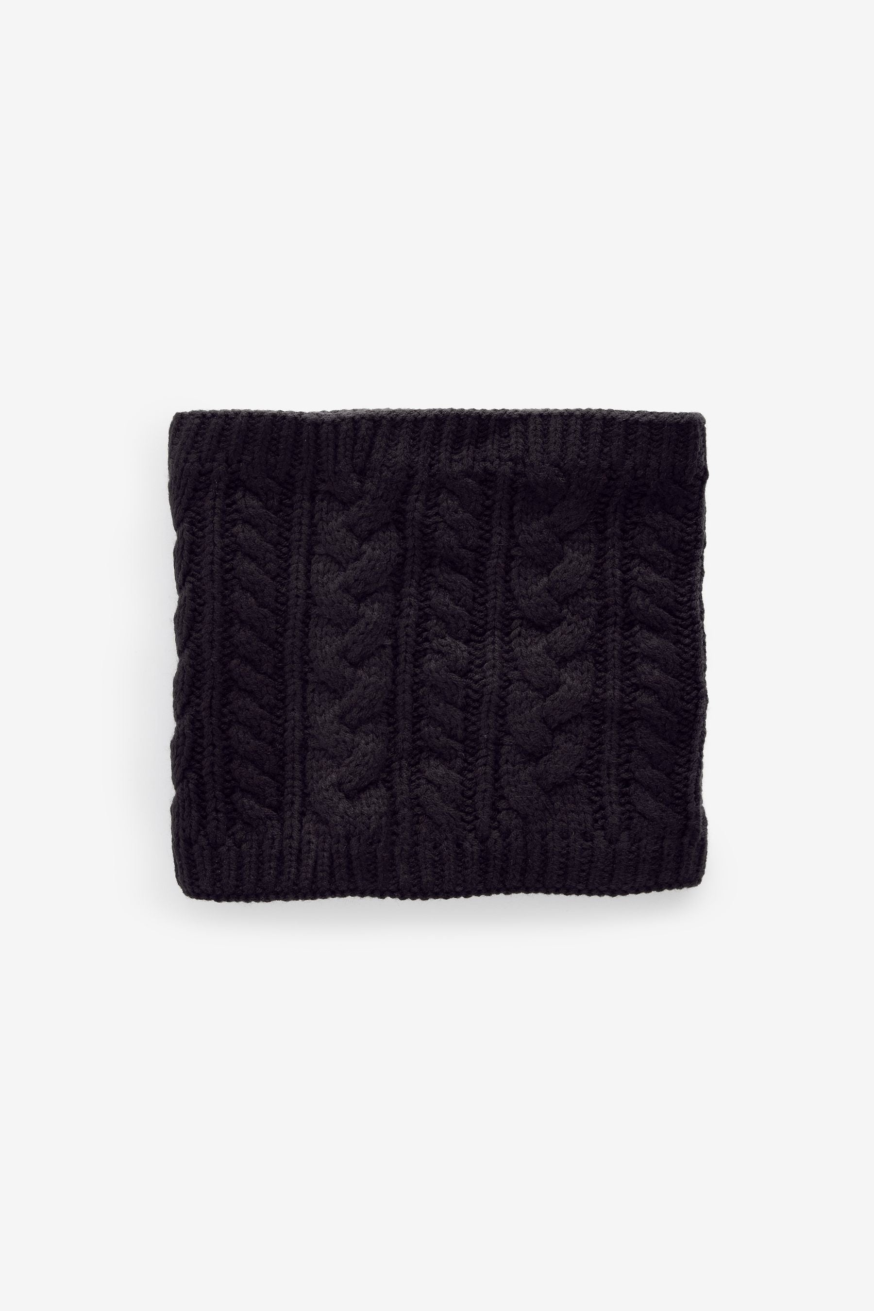 Navy Blue Cable Knit Snood (1-16yrs)