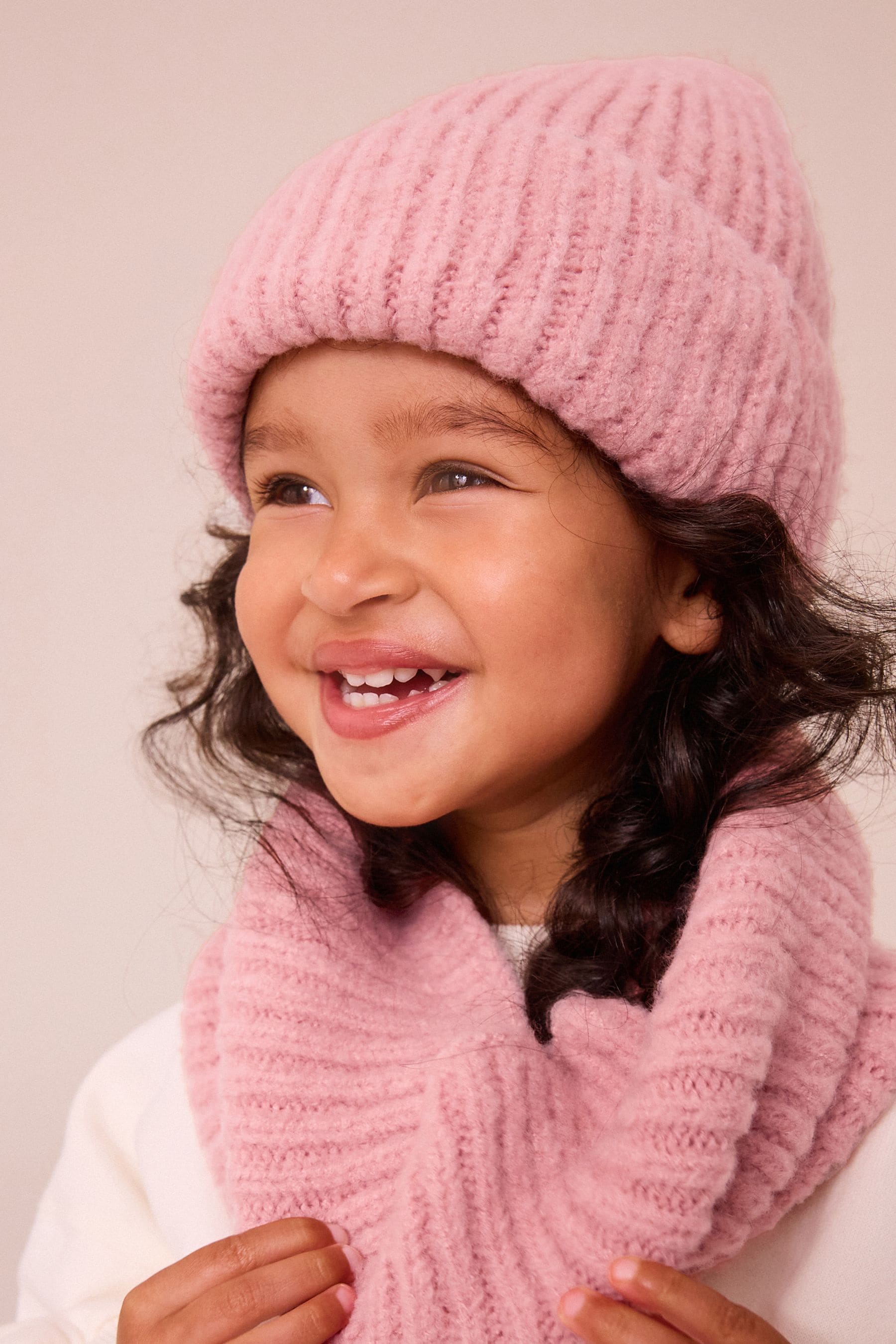 Pink Chunky Rib Snood (1-16yrs)