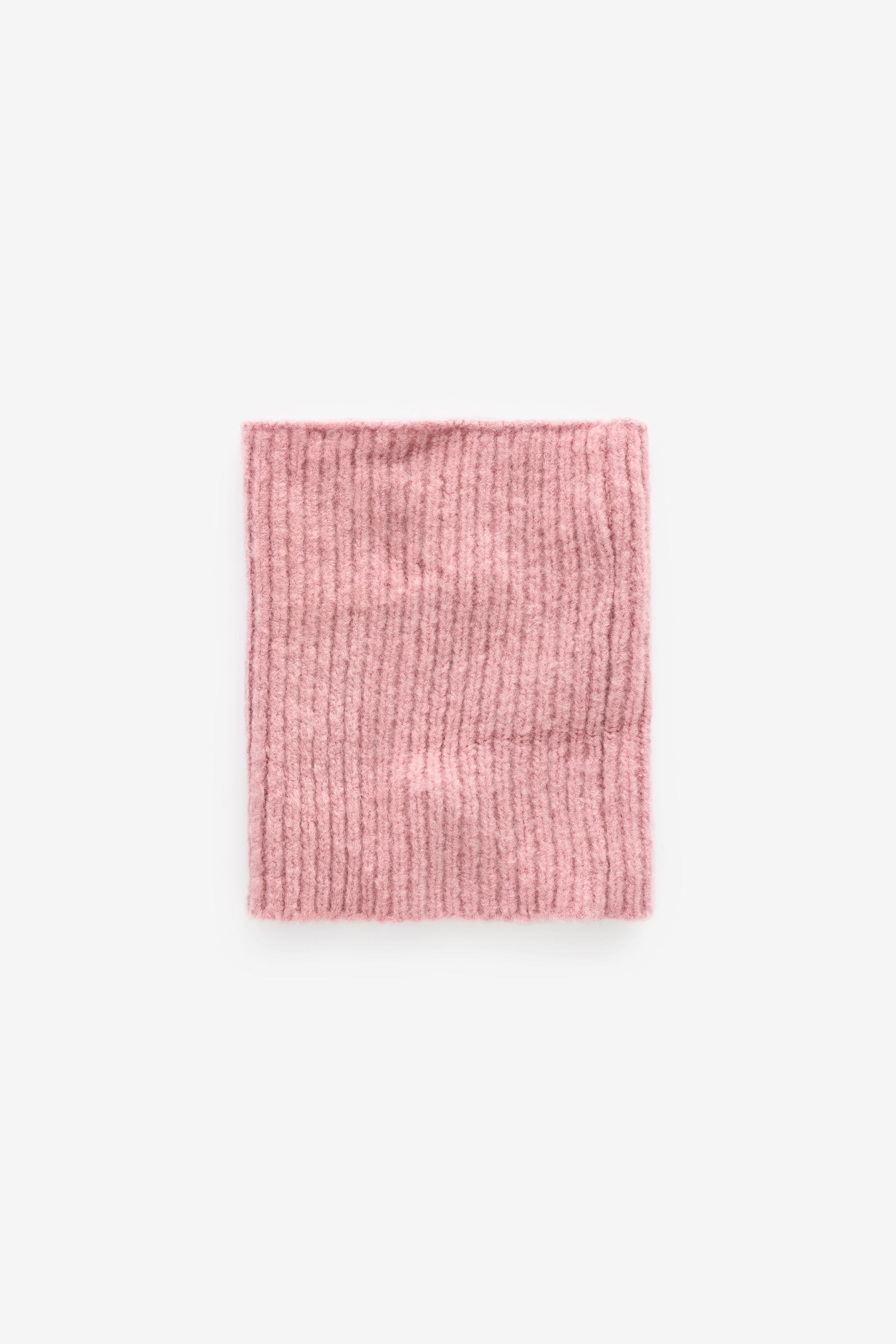 Pink Chunky Rib Snood (1-16yrs)