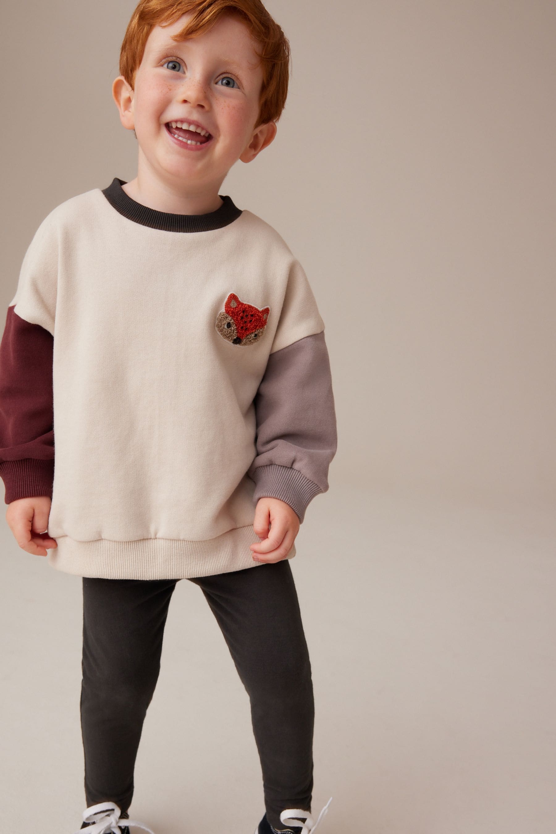 Stone Fox Colourblock Sweatshirt and Leggings Set (3mths-7yrs)