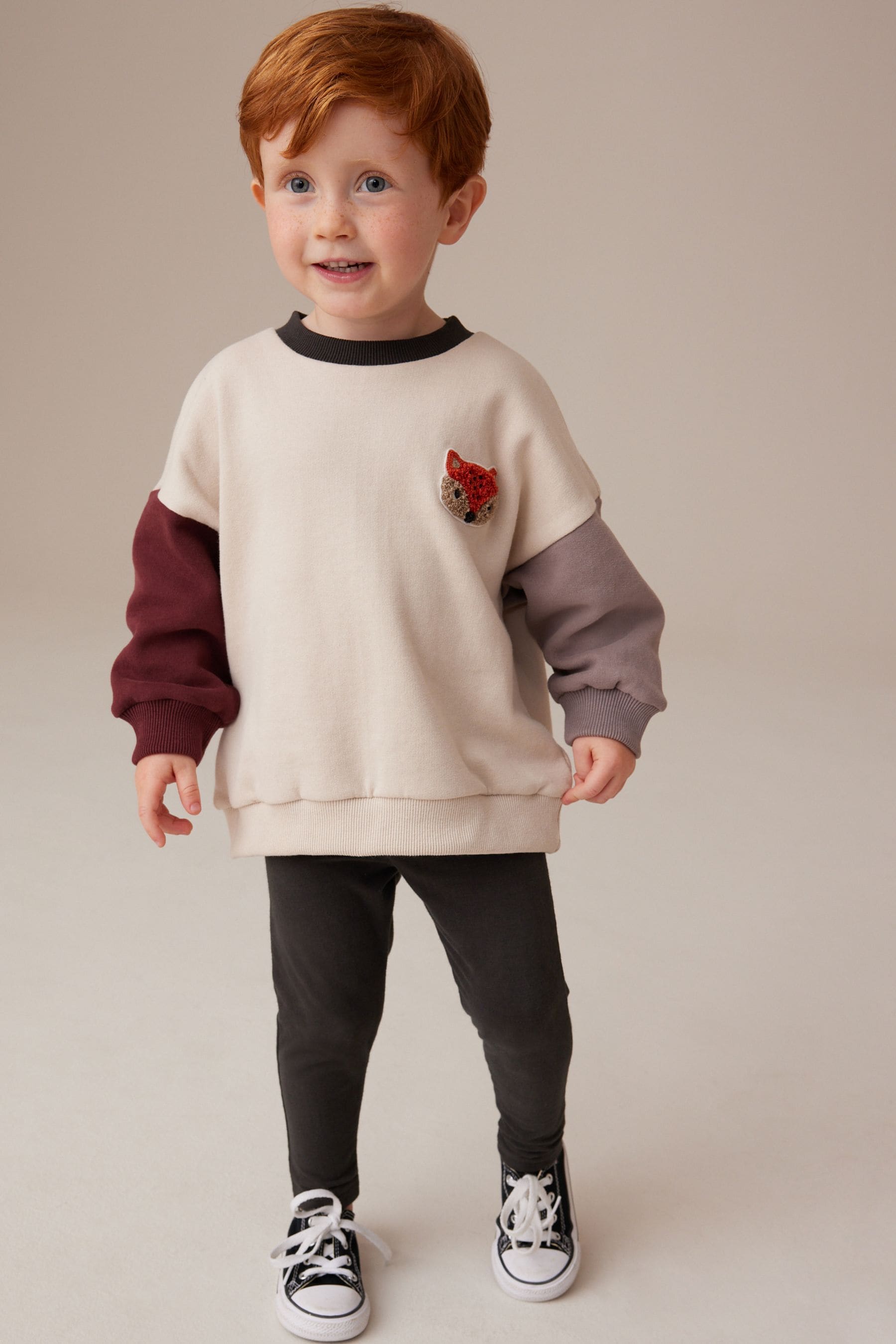 Stone Fox Colourblock Sweatshirt and Leggings Set (3mths-7yrs)