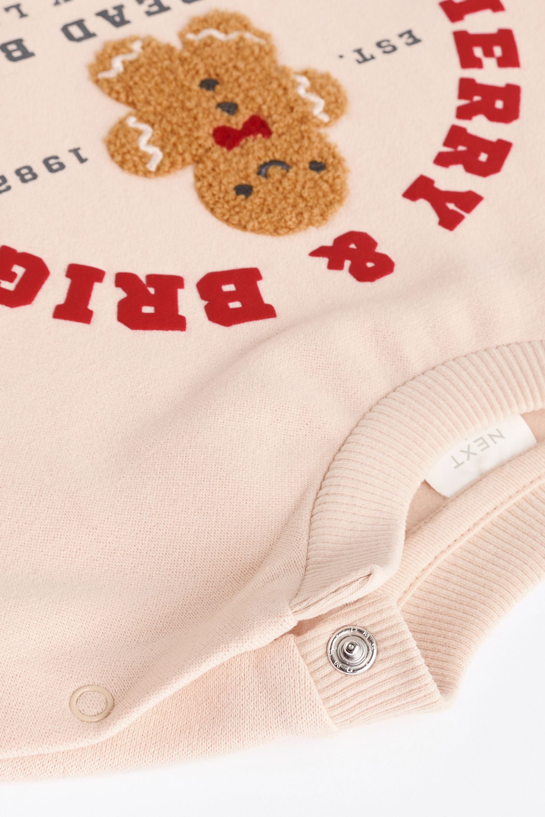 Neutral Gingerbread Baby Christmas Cosy Sweatshirt and Joggers Set (0mths-2yrs)