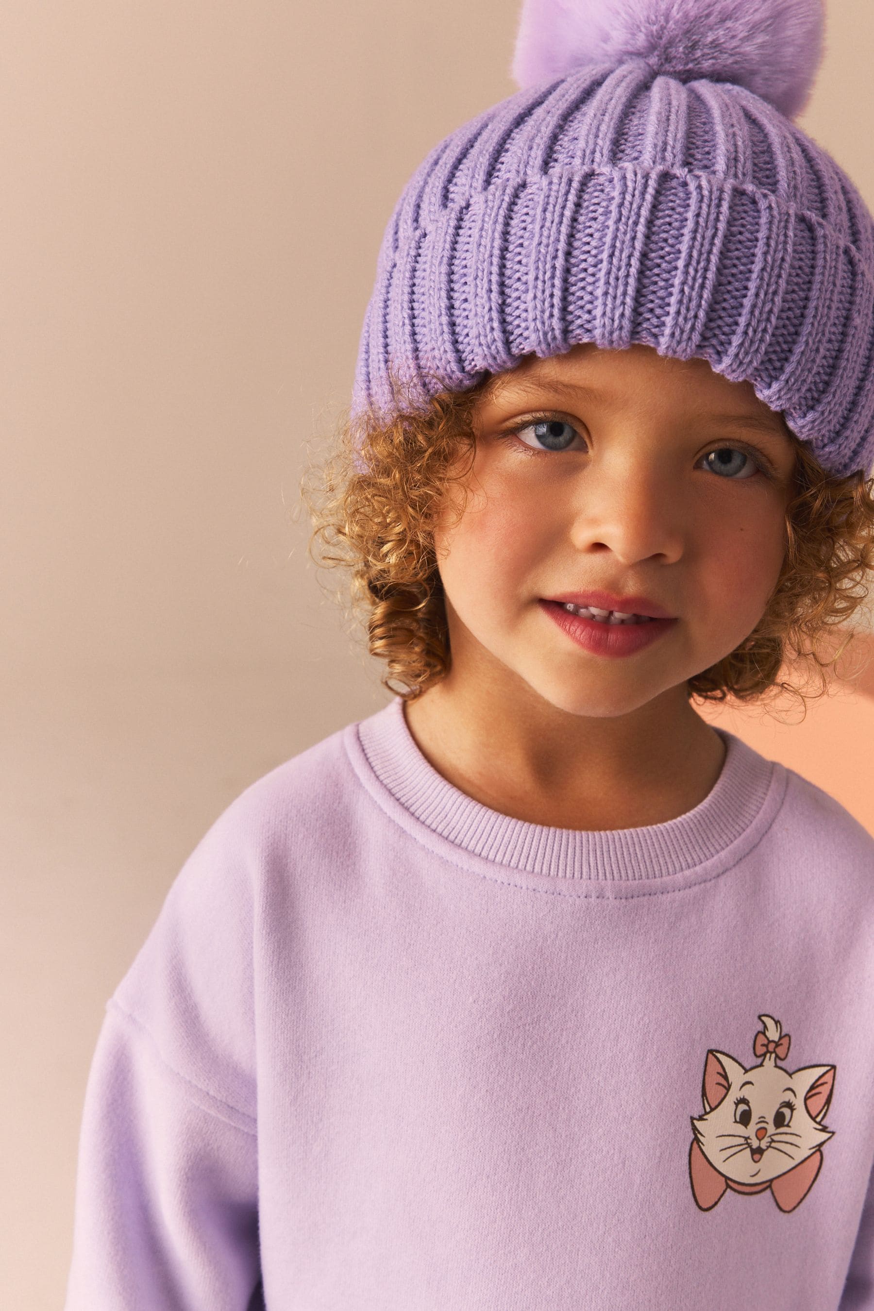 Purple Marie Sweat Mesh Dress (3mths-7yrs)