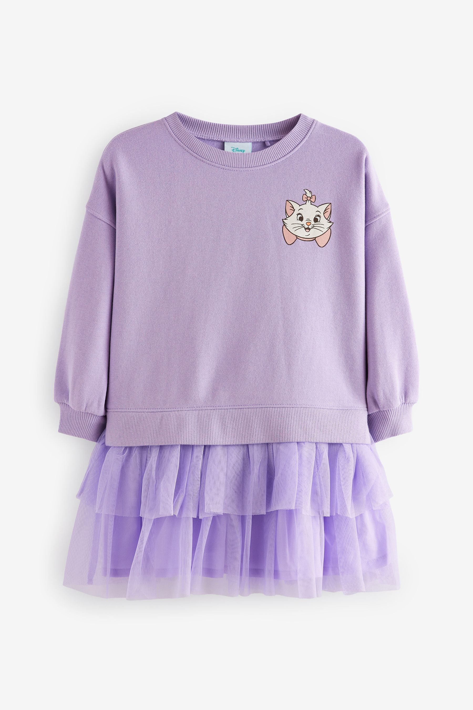 Purple Marie Sweat Mesh Dress (3mths-7yrs)