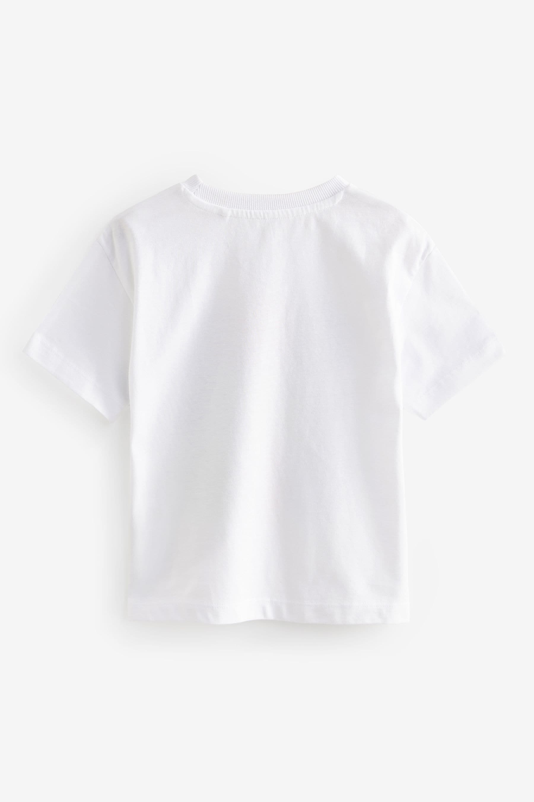 White Short Sleeve Character T-Shirt (3mths-7yrs)