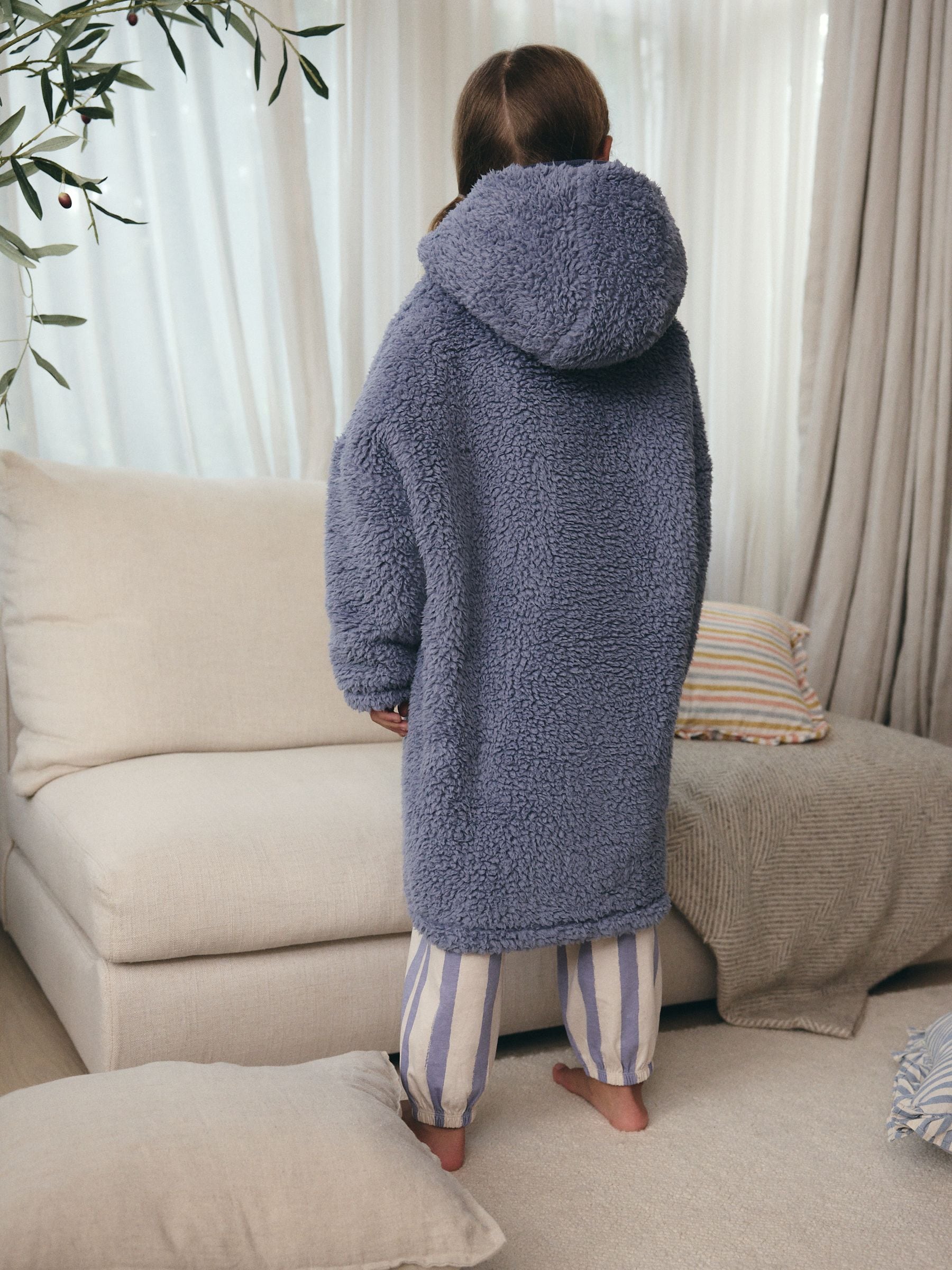 Blue Blanket Hoodie (3-16yrs)