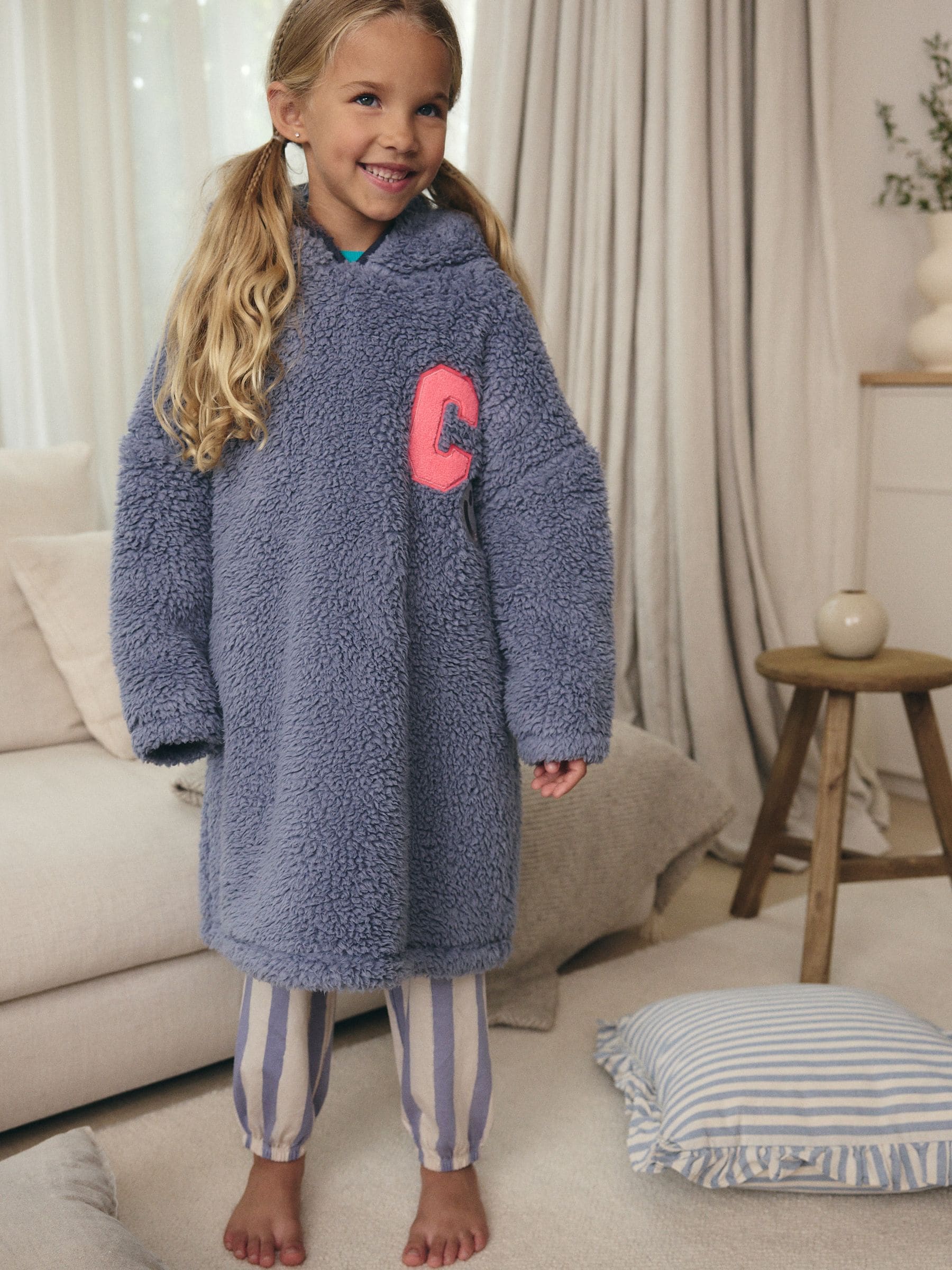 Blue Blanket Hoodie (3-16yrs)