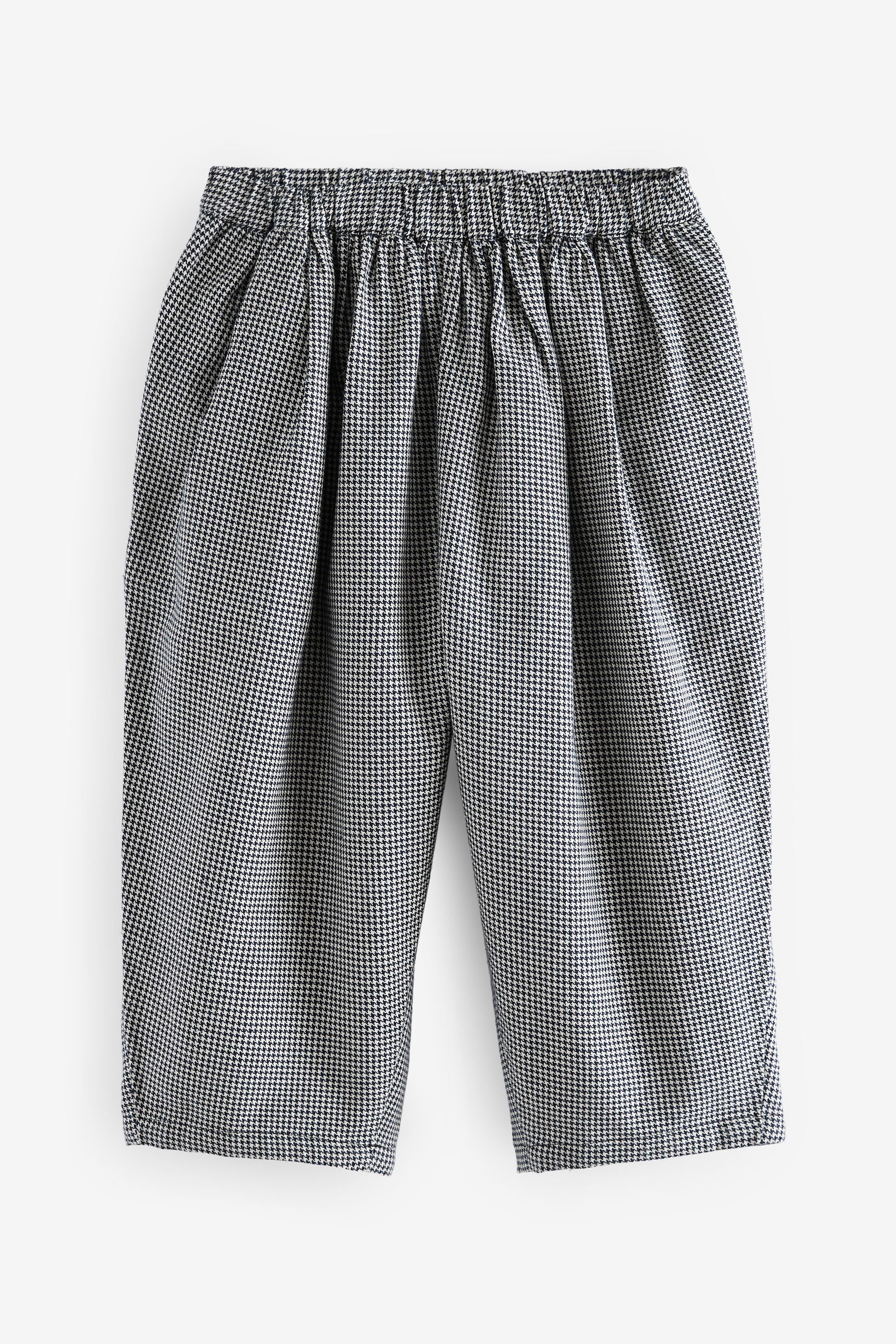 Black/White 100% Cotton Check Trousers (3mths-7yrs)