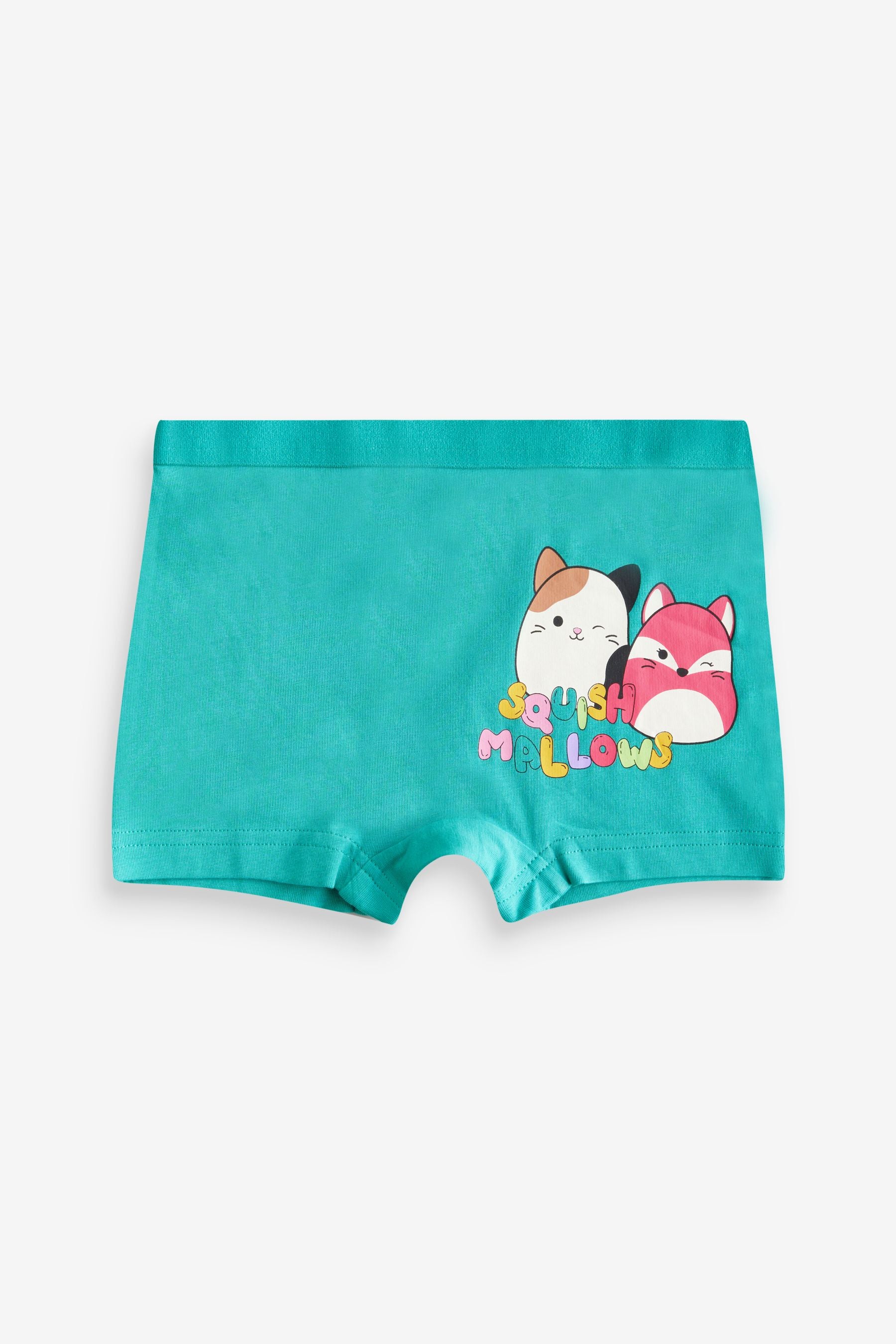 Purple/Green Squishmallow Short Briefs 5 Pack (5-14yrs)