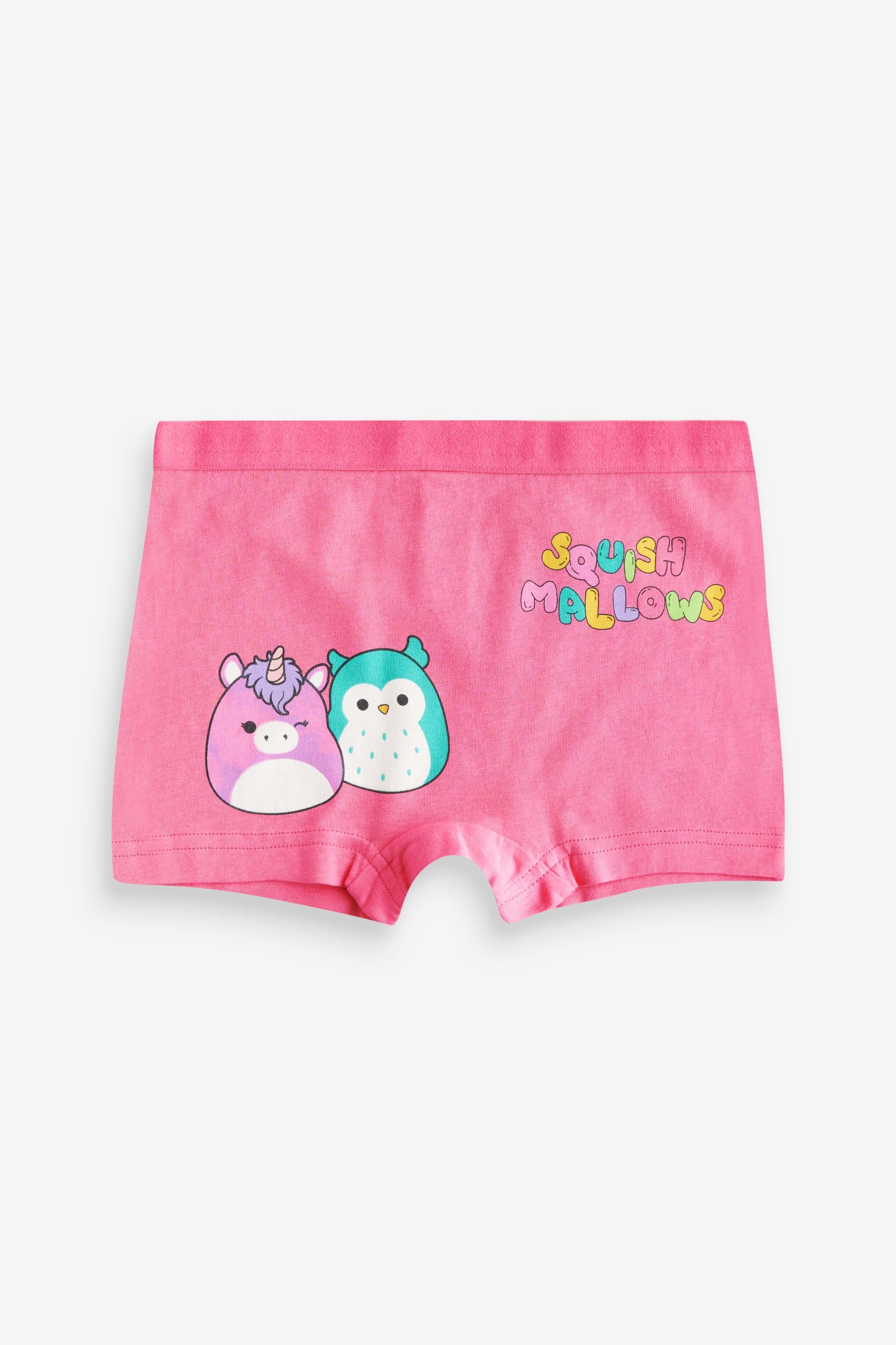 Purple/Green Squishmallow Short Briefs 5 Pack (5-14yrs)