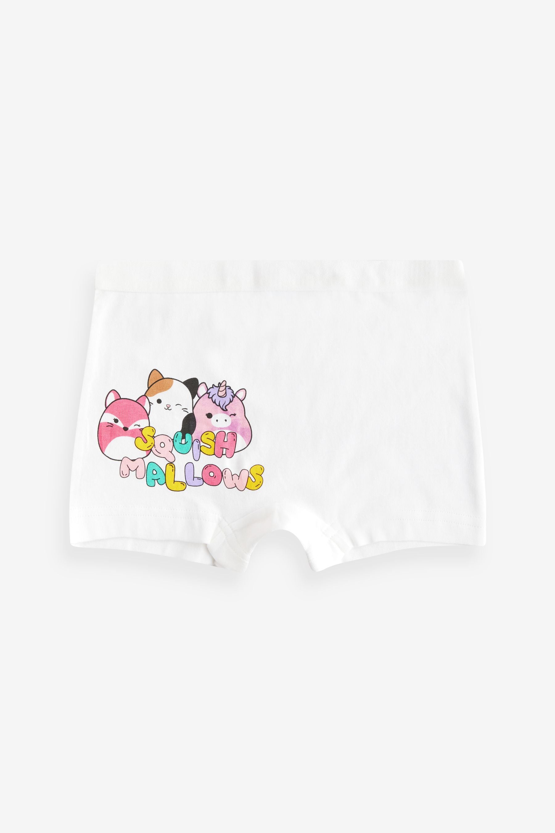 Purple/Green Squishmallow Short Briefs 5 Pack (5-14yrs)