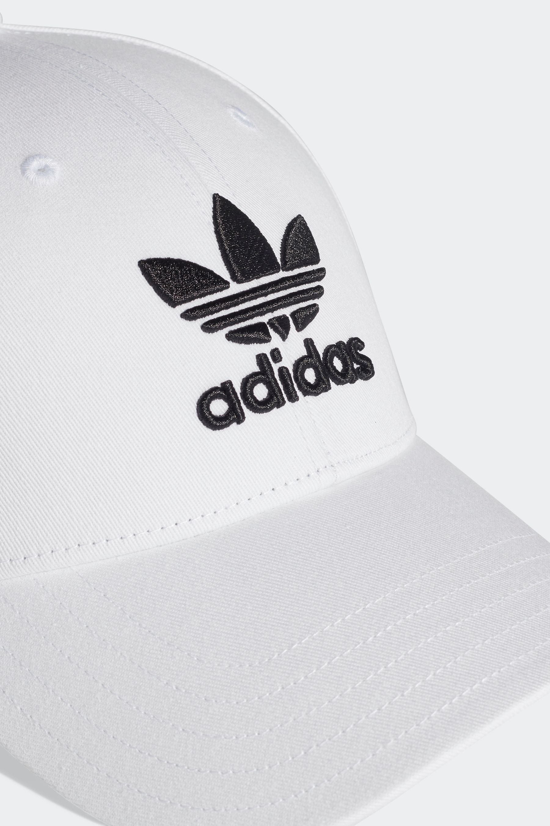 adidas Originals White/Black Trefoil Baseball Cap