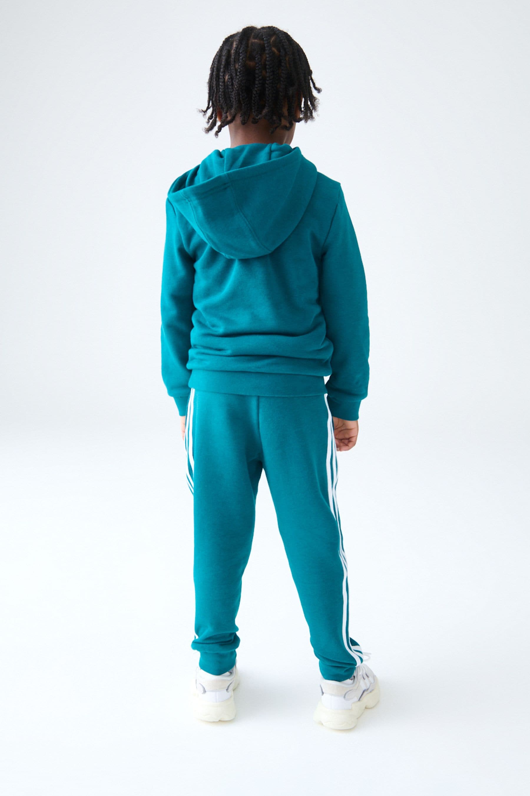 adidas Teal Blue Kids Originals Adicolor Hoodie Set