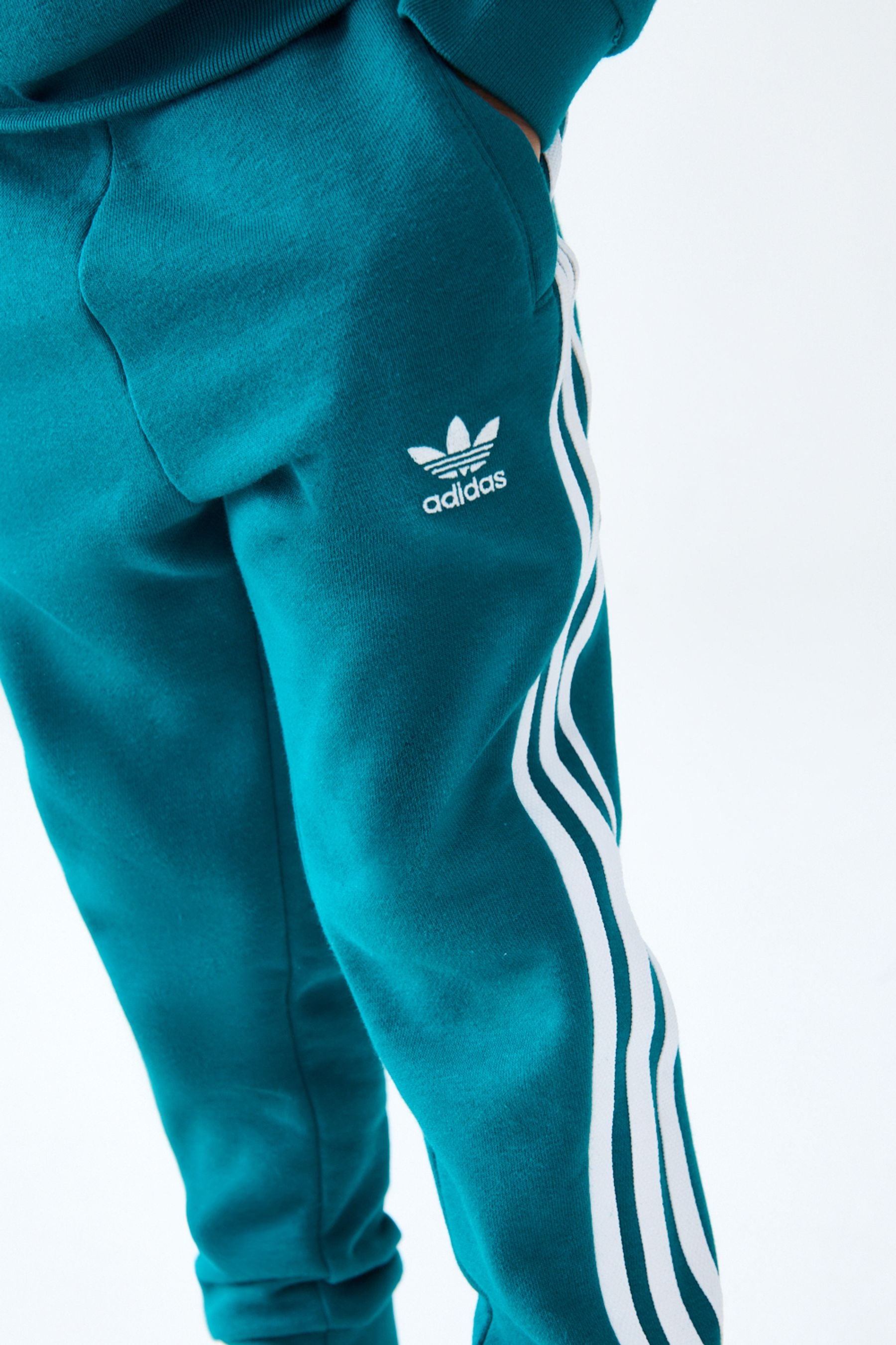 adidas Teal Blue Kids Originals Adicolor Hoodie Set