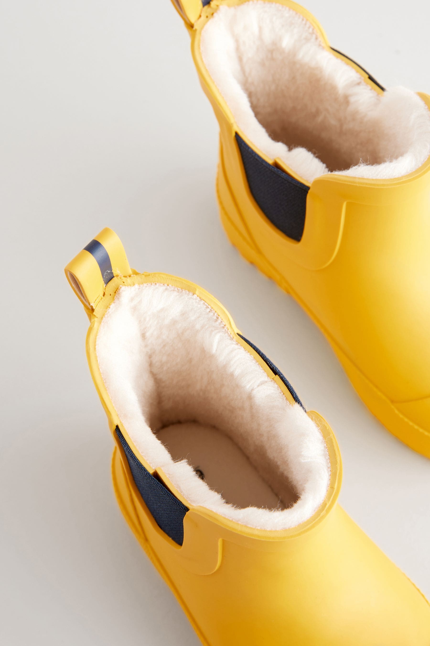 Yellow Warm Lined Ankle Wellies