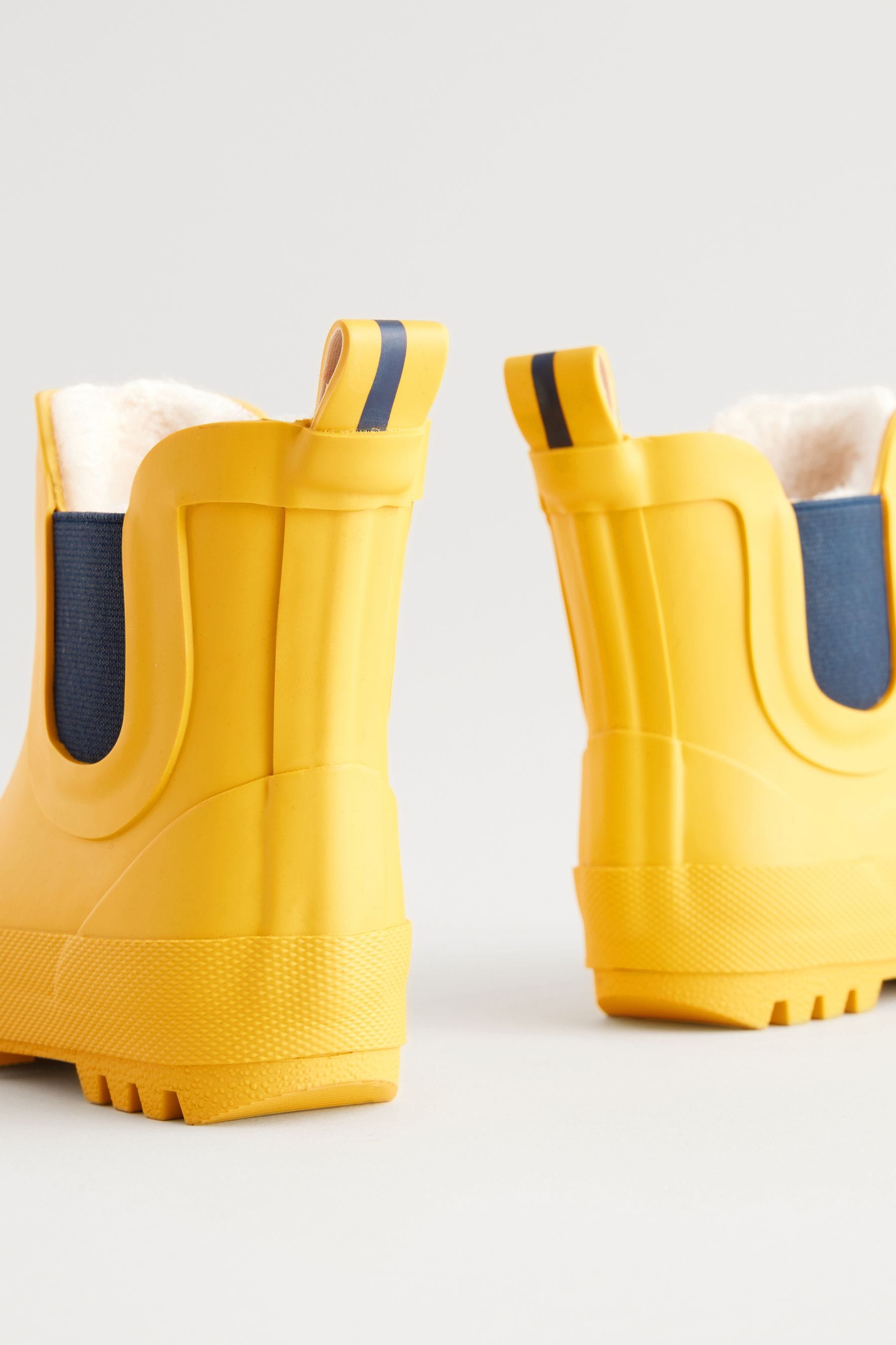 Yellow Warm Lined Ankle Wellies