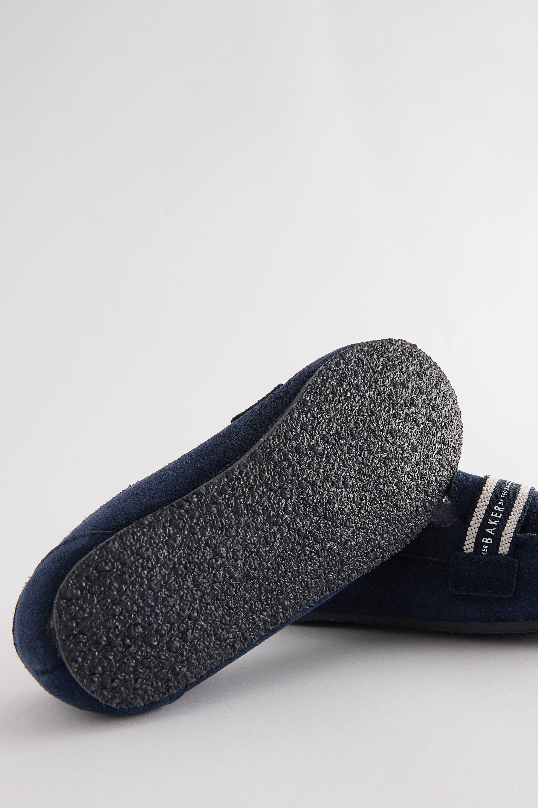 Baker by Ted Baker Boys Navy Moccasin Slippers