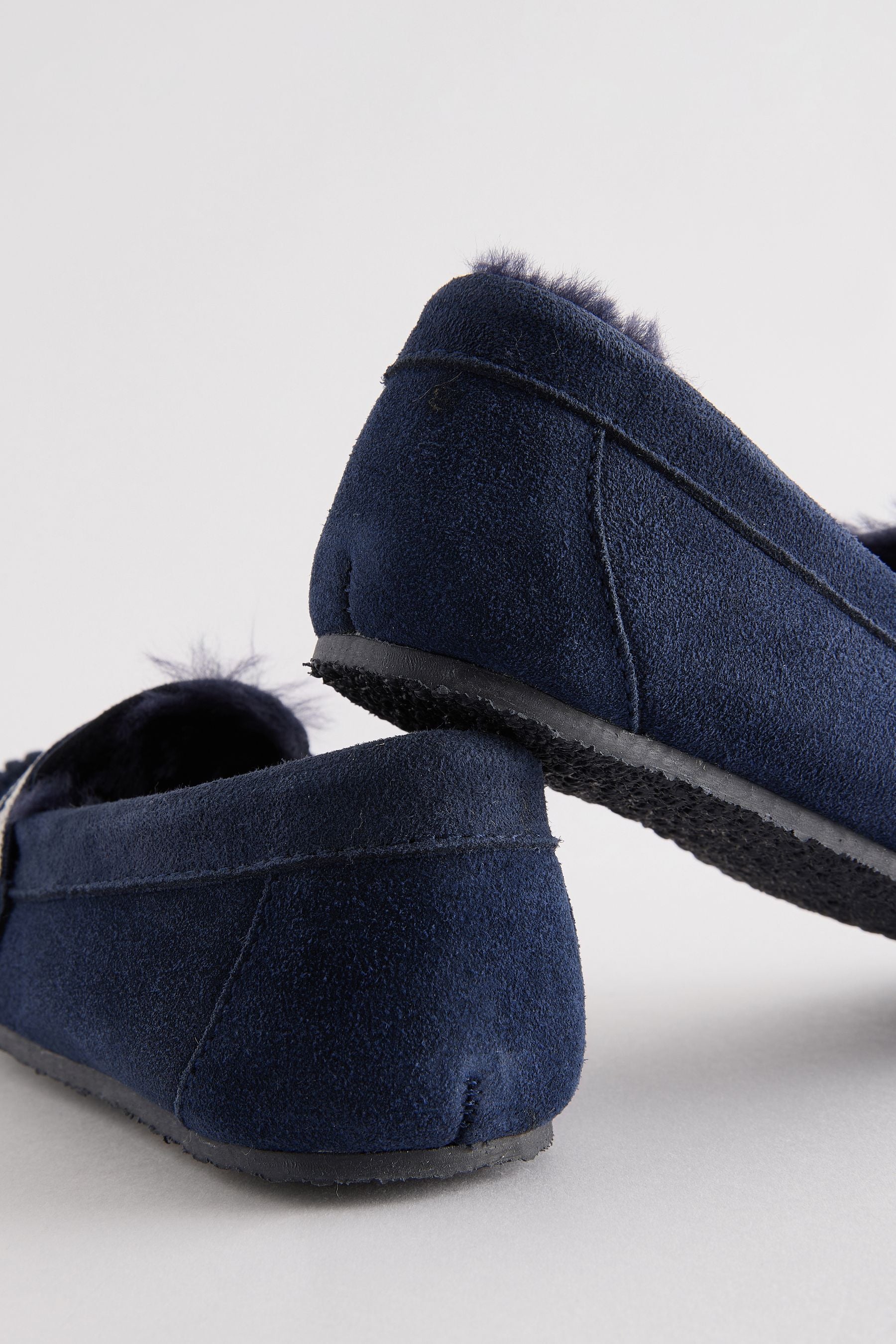 Baker by Ted Baker Boys Navy Moccasin Slippers