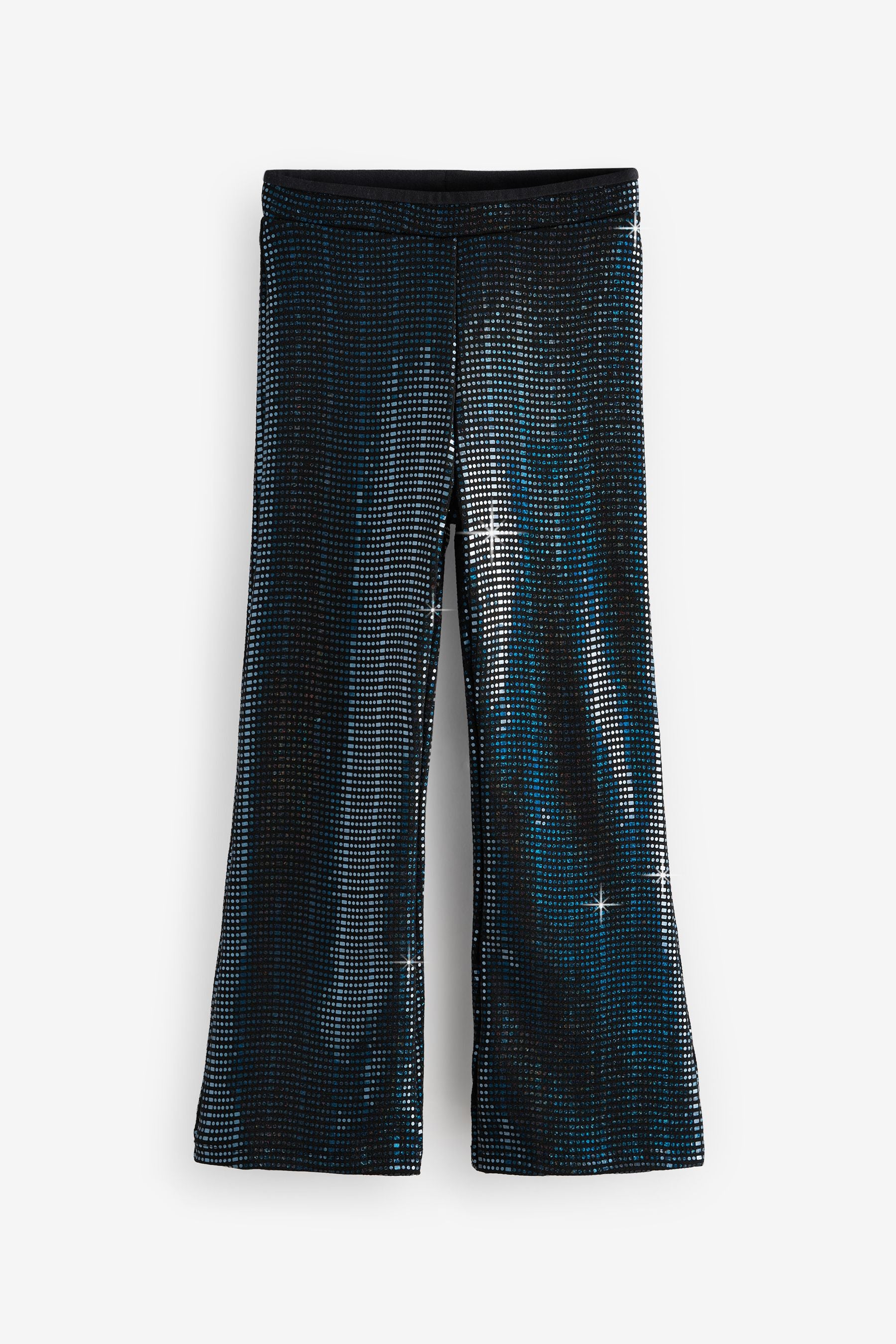 Black Sparkle Flared Leggings (3-16yrs)