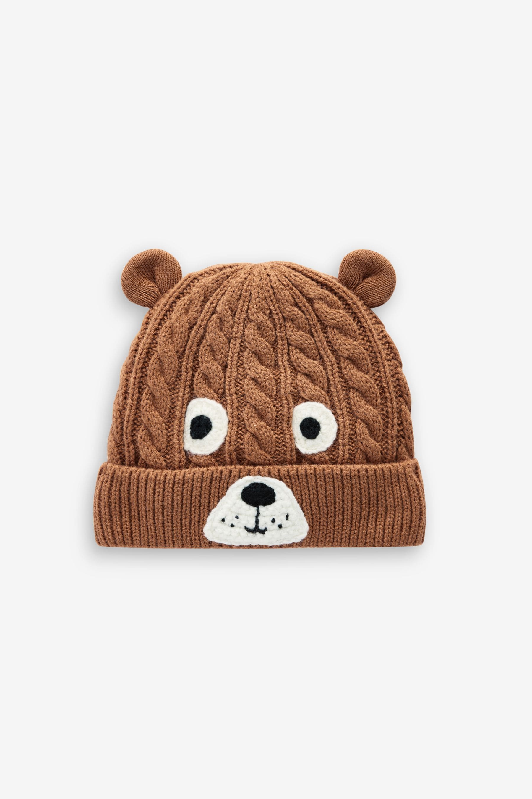 Brown Bear Hat and Mittens Set (3mths-6yrs)