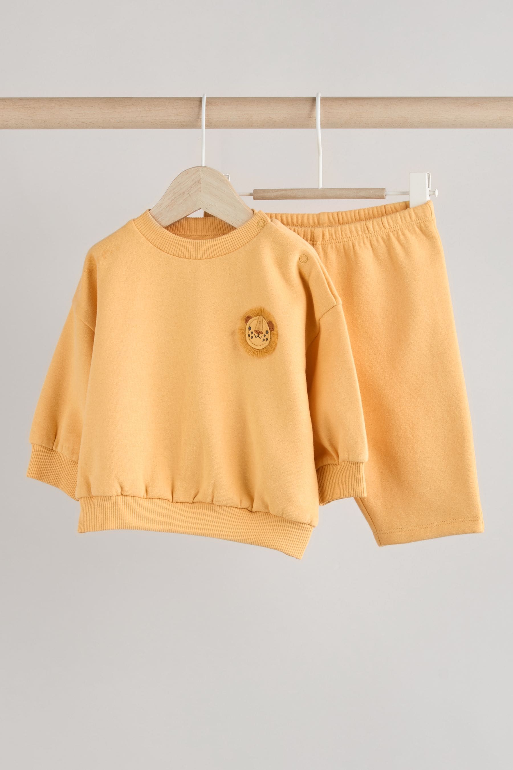 Yellow Baby Sweatshirt and Joggers Set