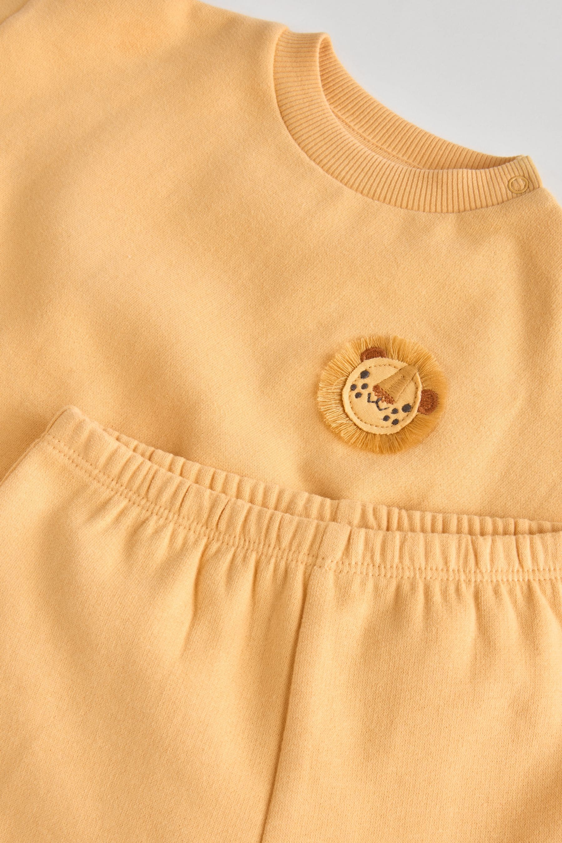 Yellow Baby Sweatshirt and Joggers Set