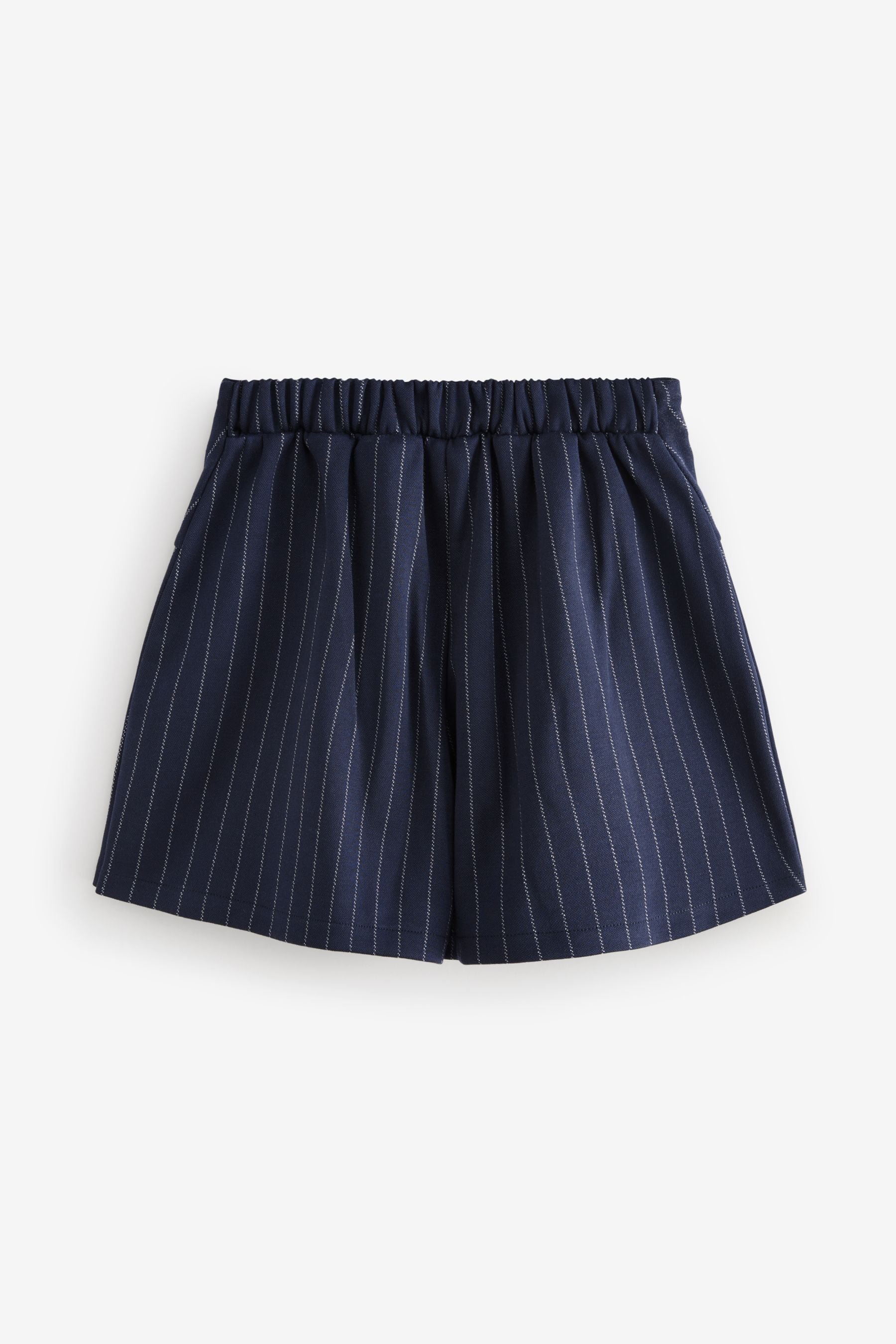 Navy Blue Stripe Pleated Skort (3-16yrs)