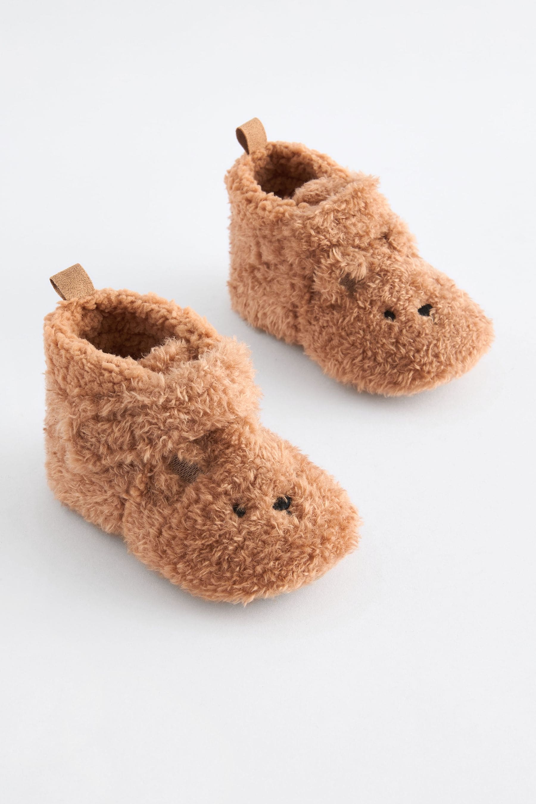 Neutral Brown Touch Fastening Character Baby Booties (0-2mths)