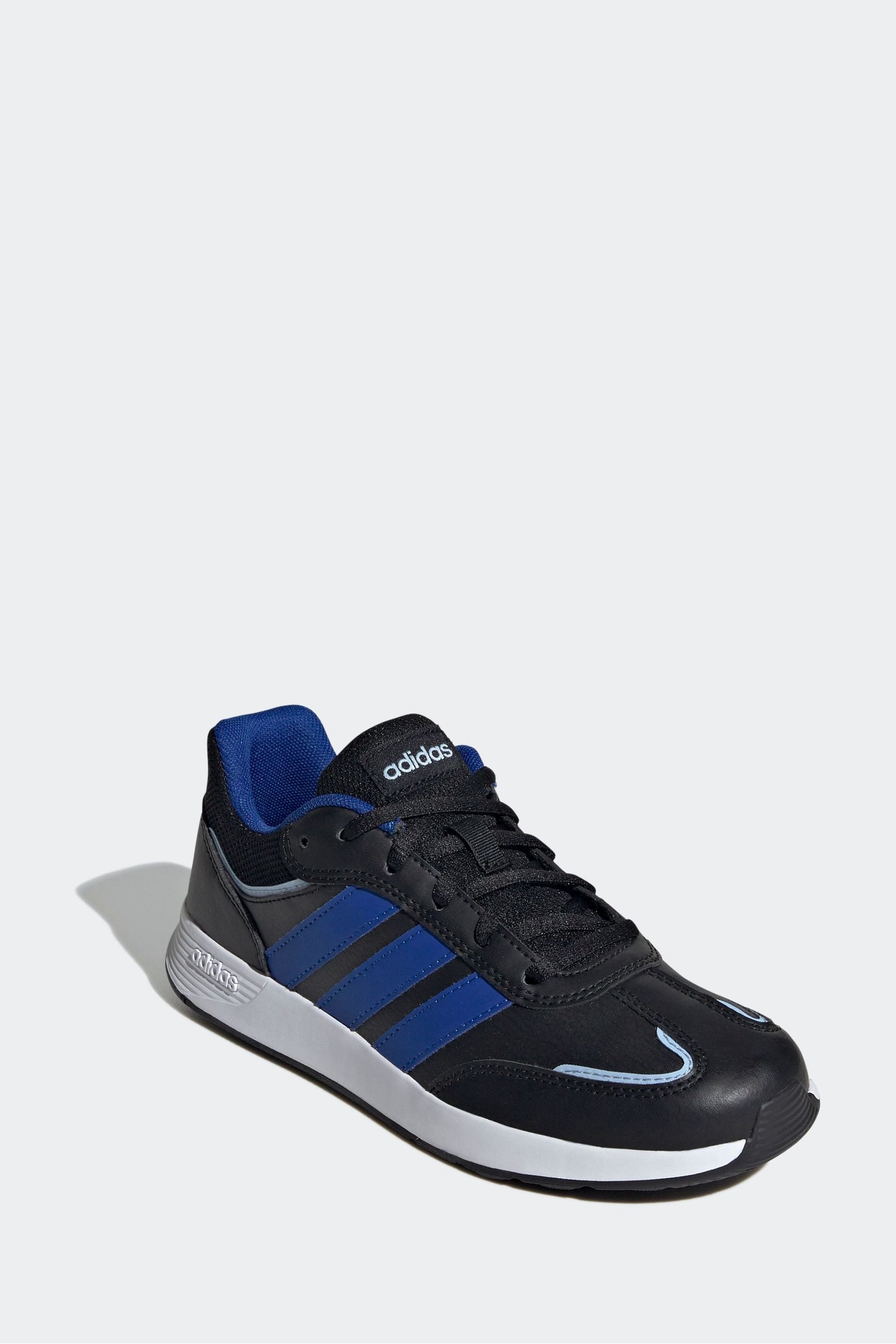 adidas Black/Navy Kids Tensaur Switch Trainers