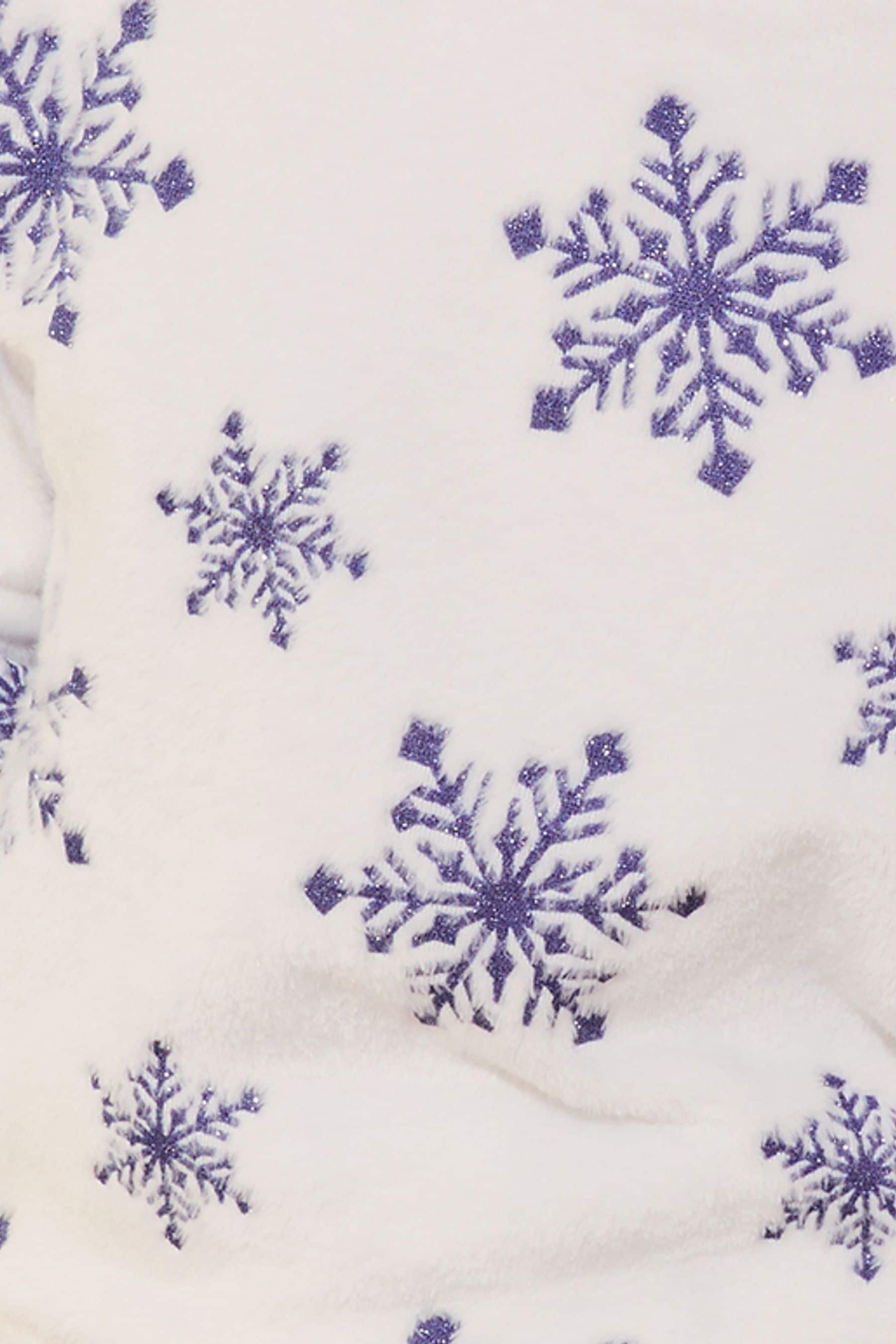 Lipsy Cream Soft Touch Fleece Snowflake Twosie (5-16yrs)