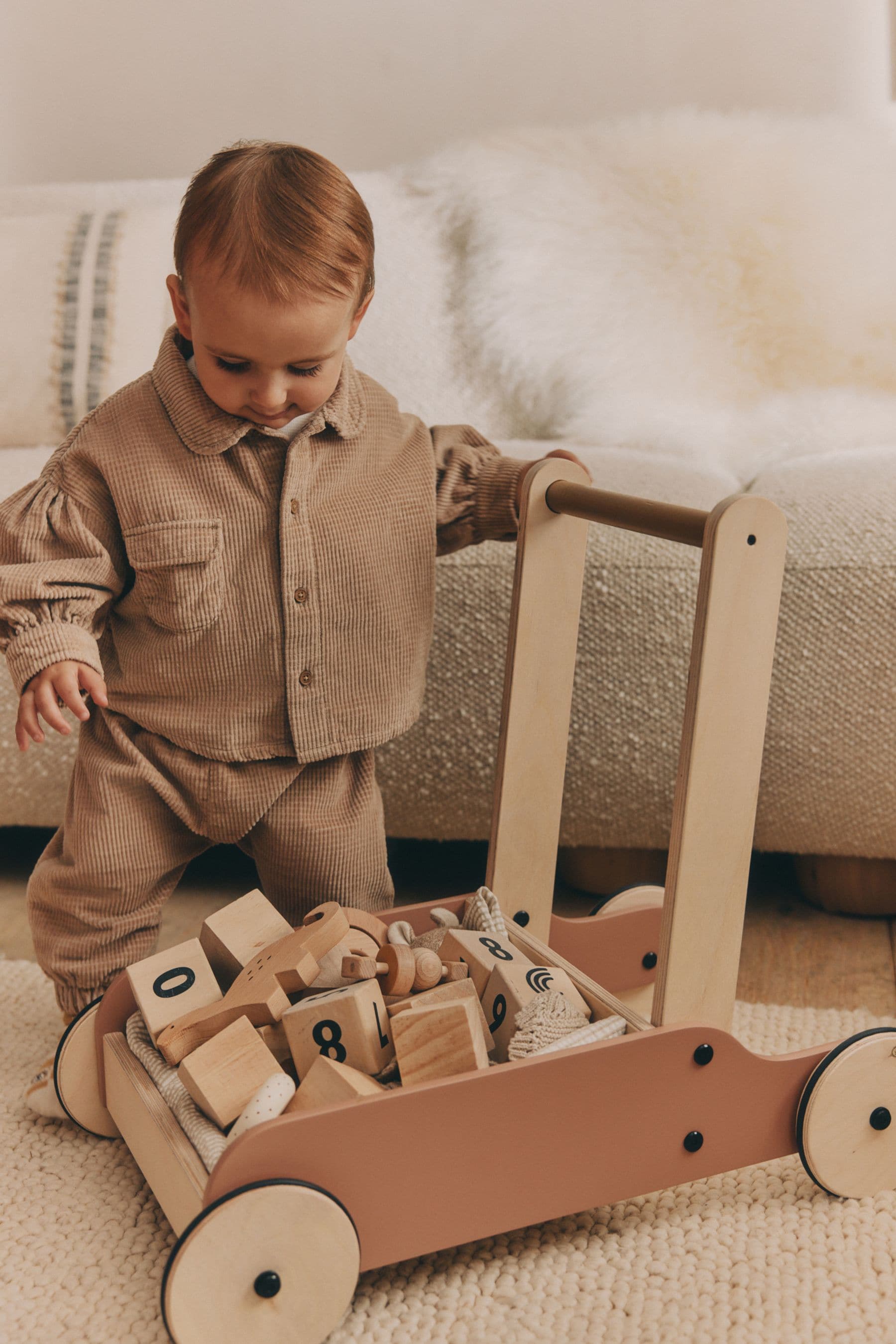 Neutral Baby Shirt And Trousers 3 Piece Set (0mths-2yrs)