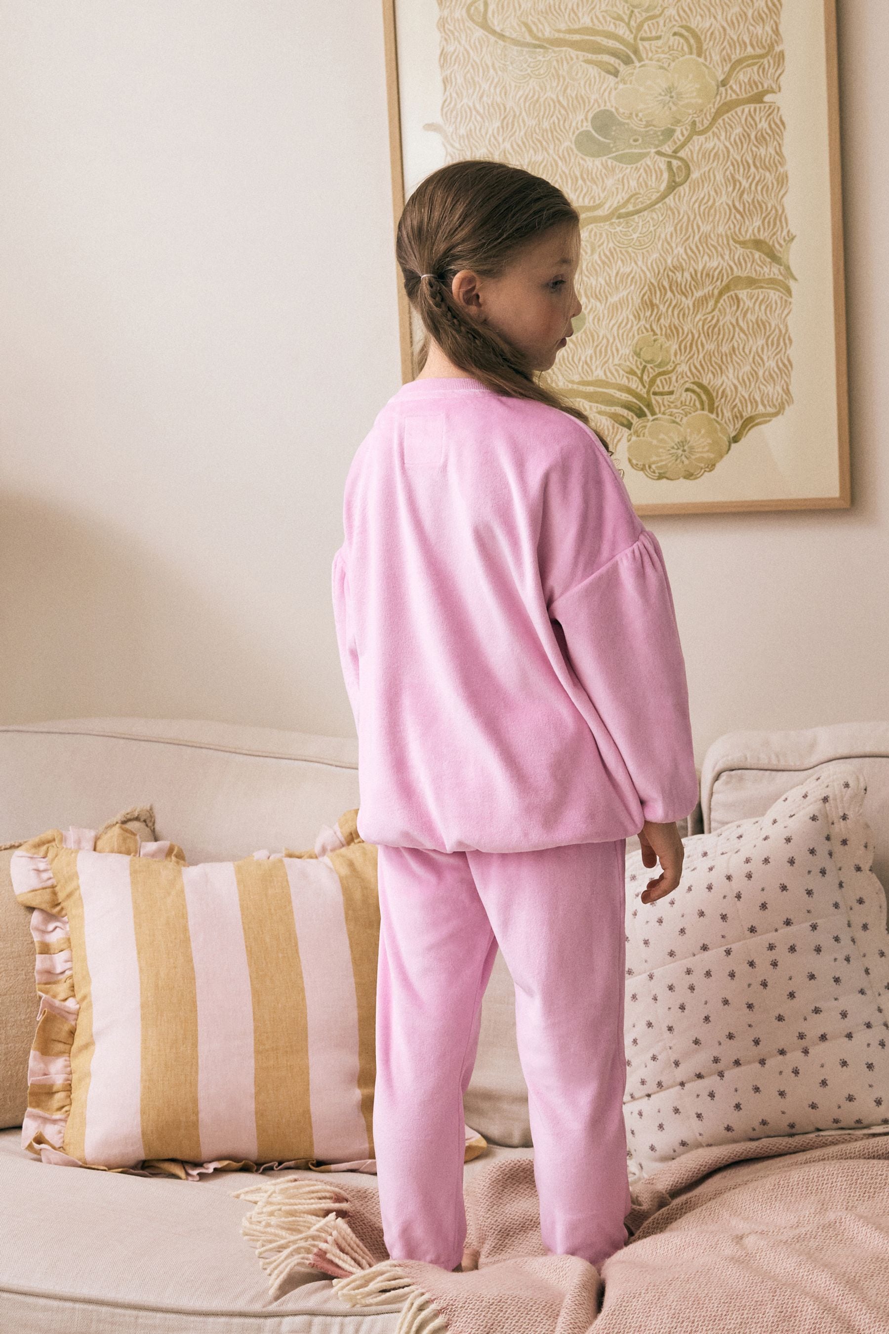 Red/Pink Cosy Fleece Pyjamas (9mths-16yrs)