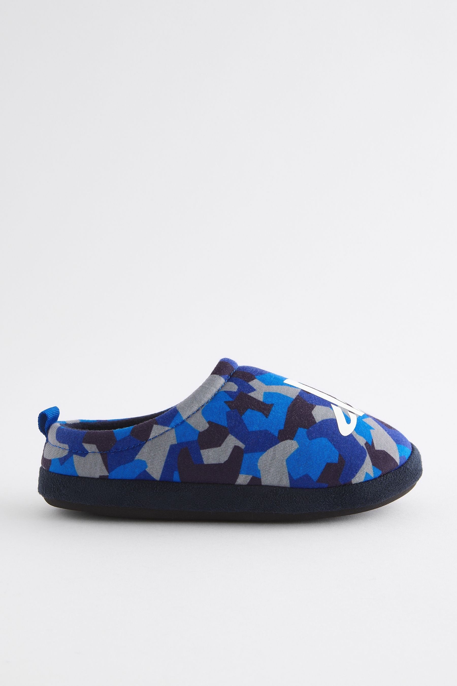 Blue Camo Play Station Slipper Mules