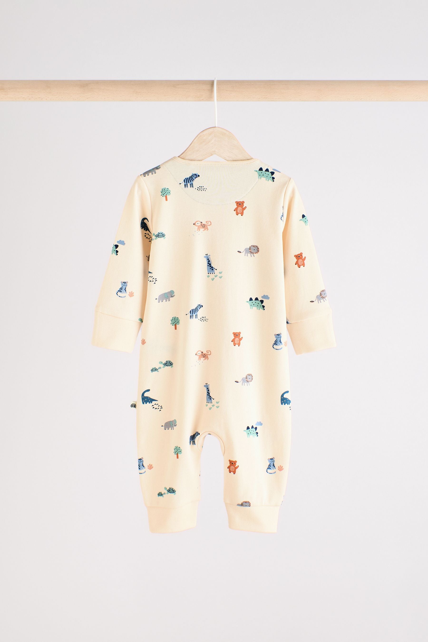 Teal Blue Printed Baby Sleepsuits 3 Pack (0mths-3yrs)