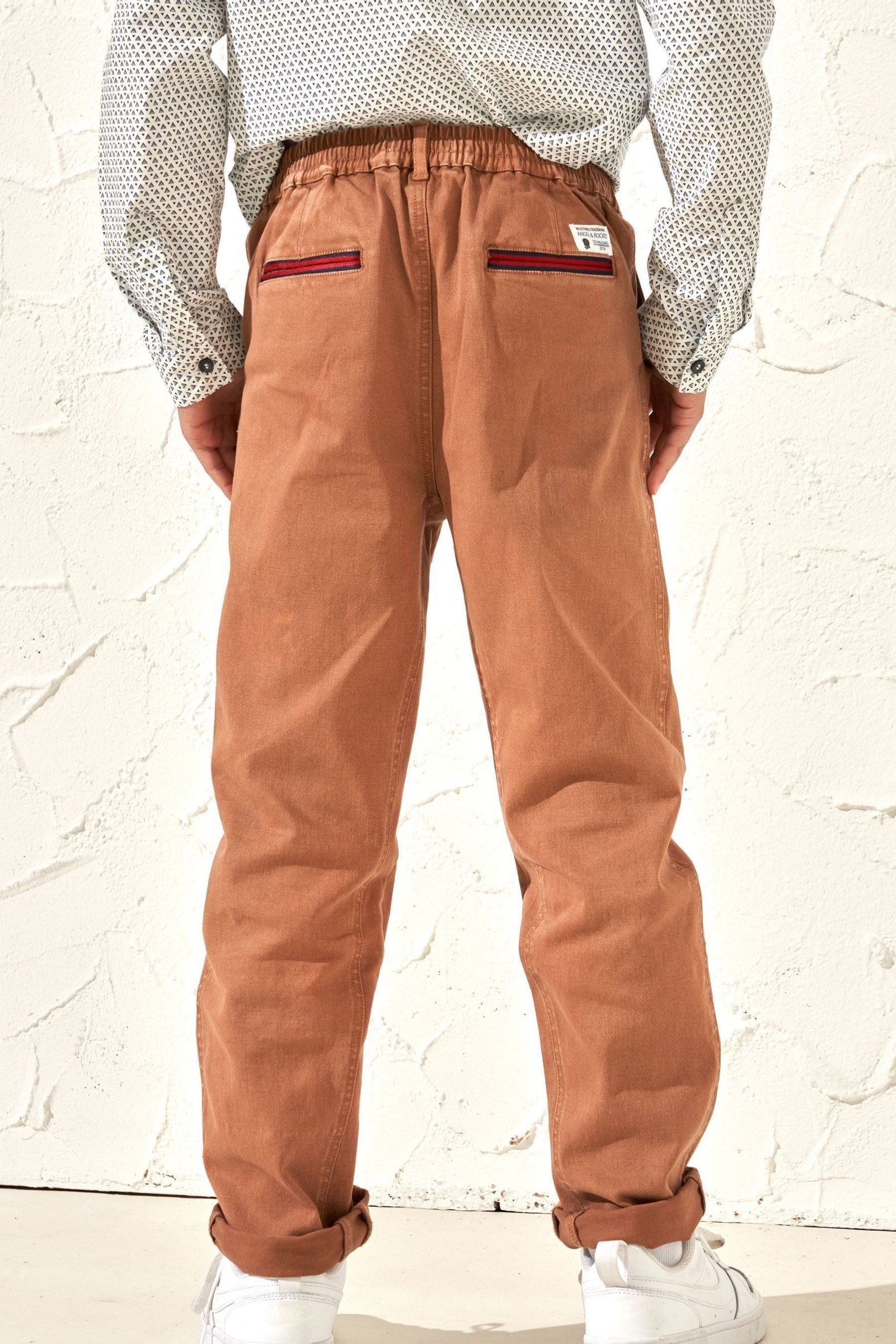 Angel & Rocket White Oscar Smart Washed Chino Trousers