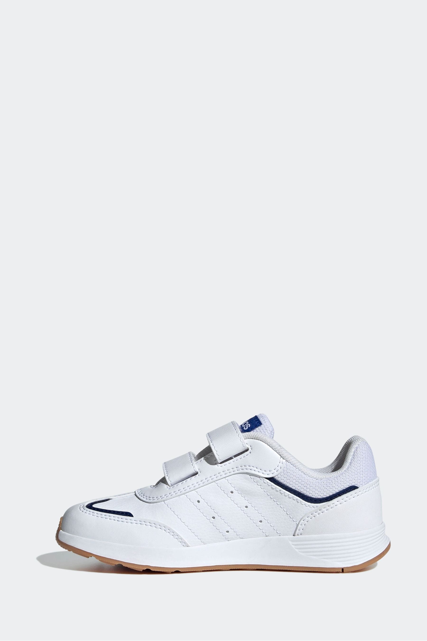 adidas White/Blue Kids Tensaur Switch Shoes