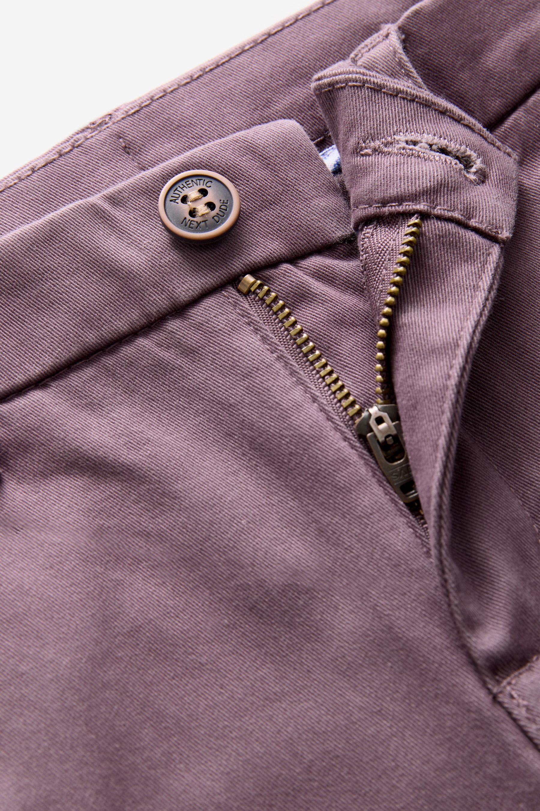 Fig Purple Stretch Chino Trousers (3-16yrs)