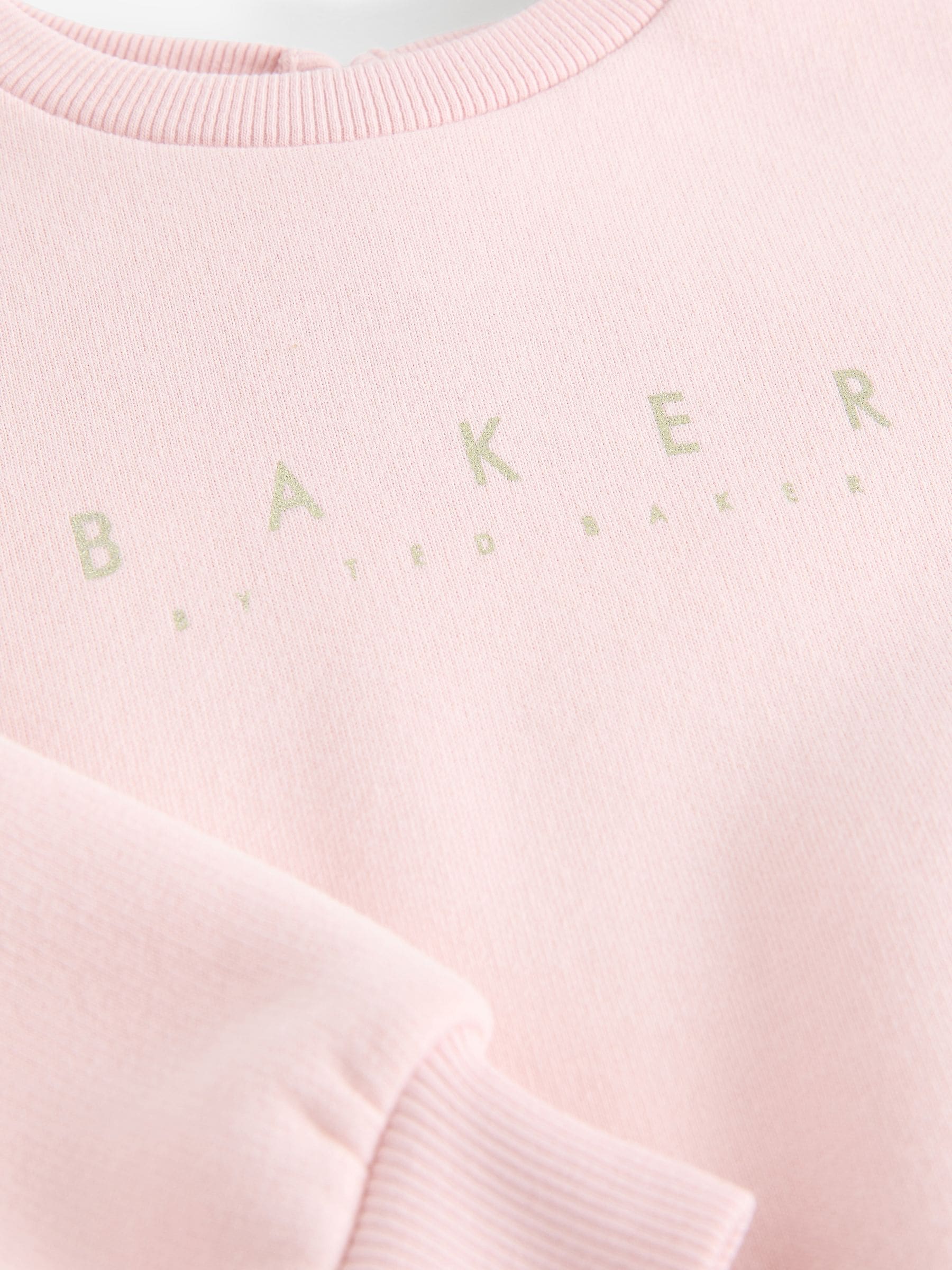 Baker by Ted Baker Pink Sweat Top and Flare Set