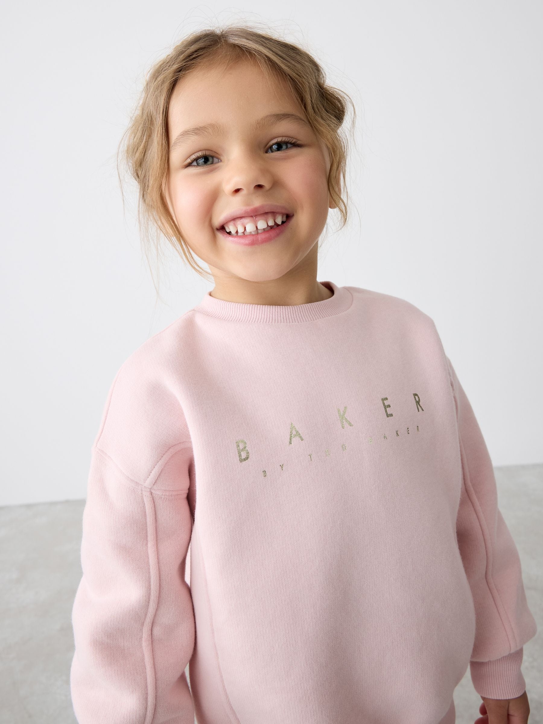 Baker by Ted Baker Pink Sweat Top and Flare Set