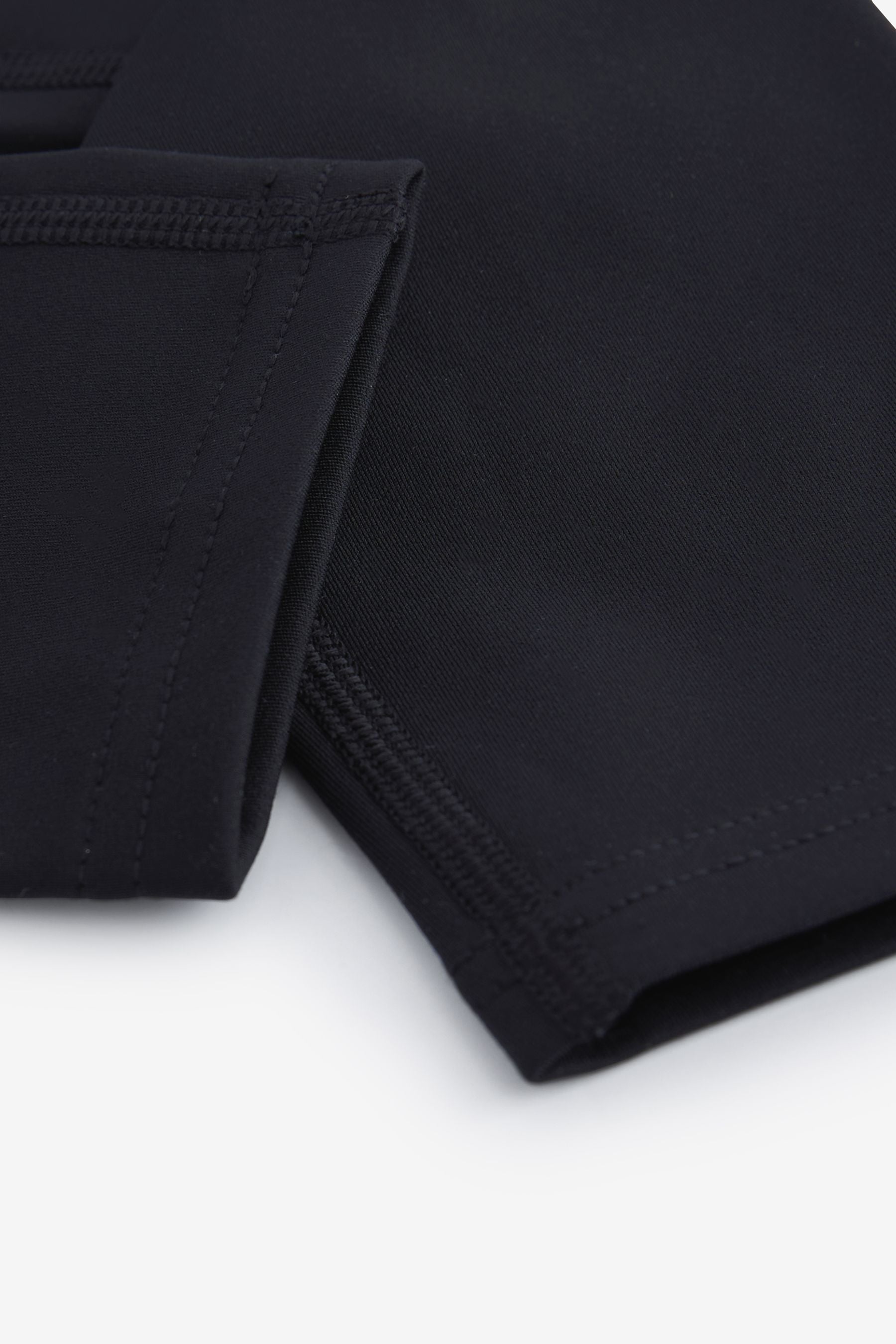 Black Fleece Lined Sports Leggings (3-16yrs)