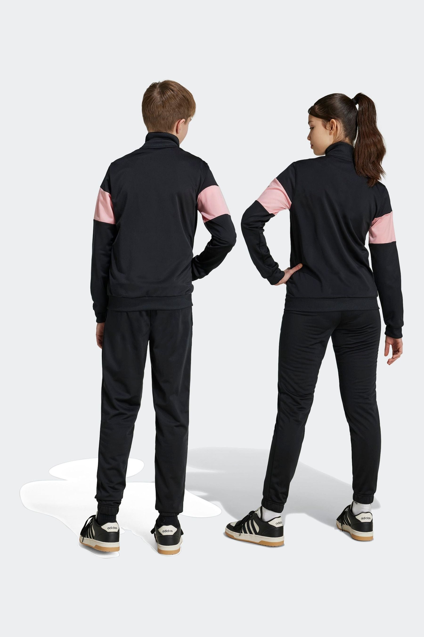 adidas Black/Pink Tracksuit