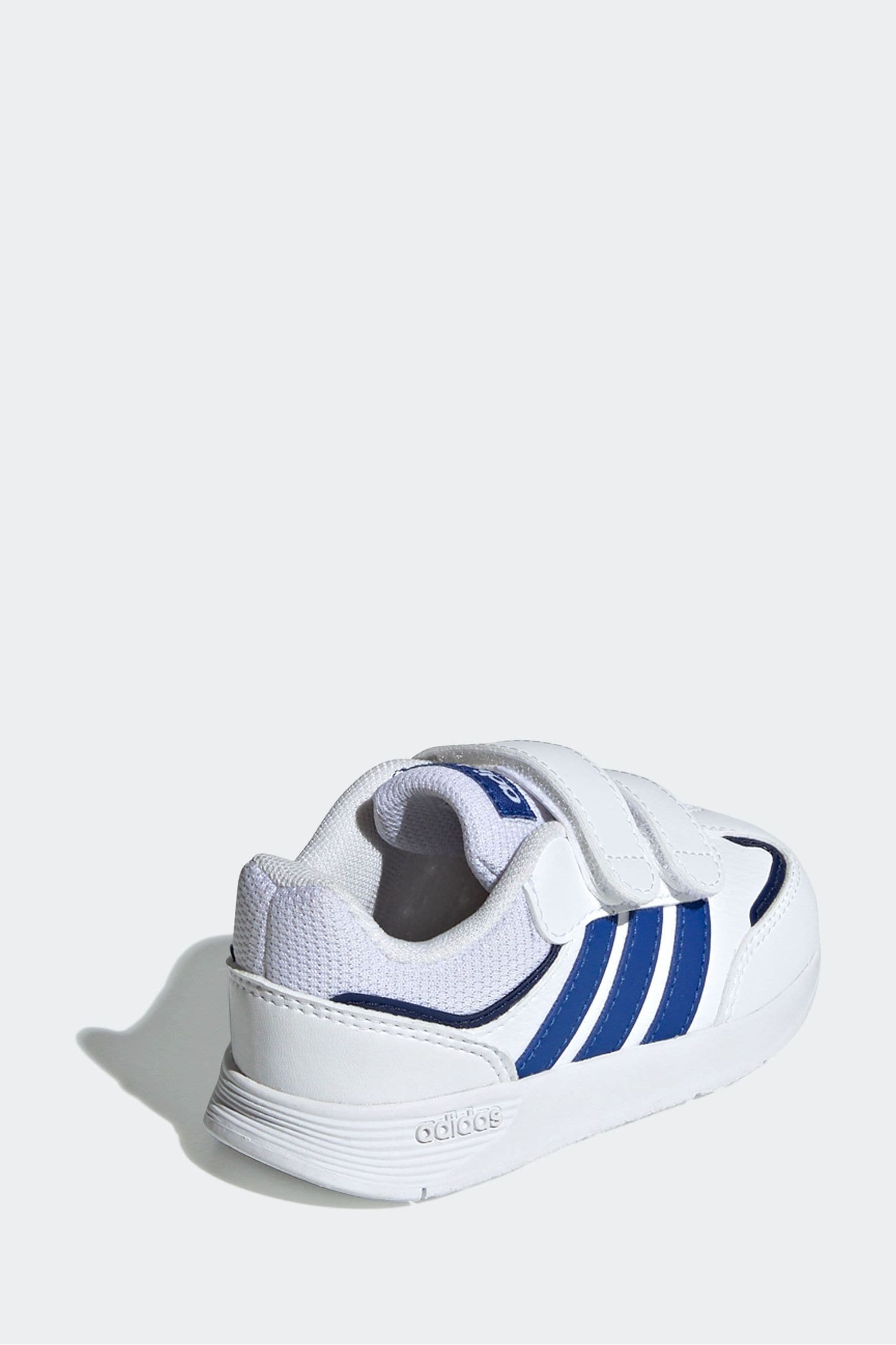 adidas White/Blue Kids Tensaur Switch Shoes