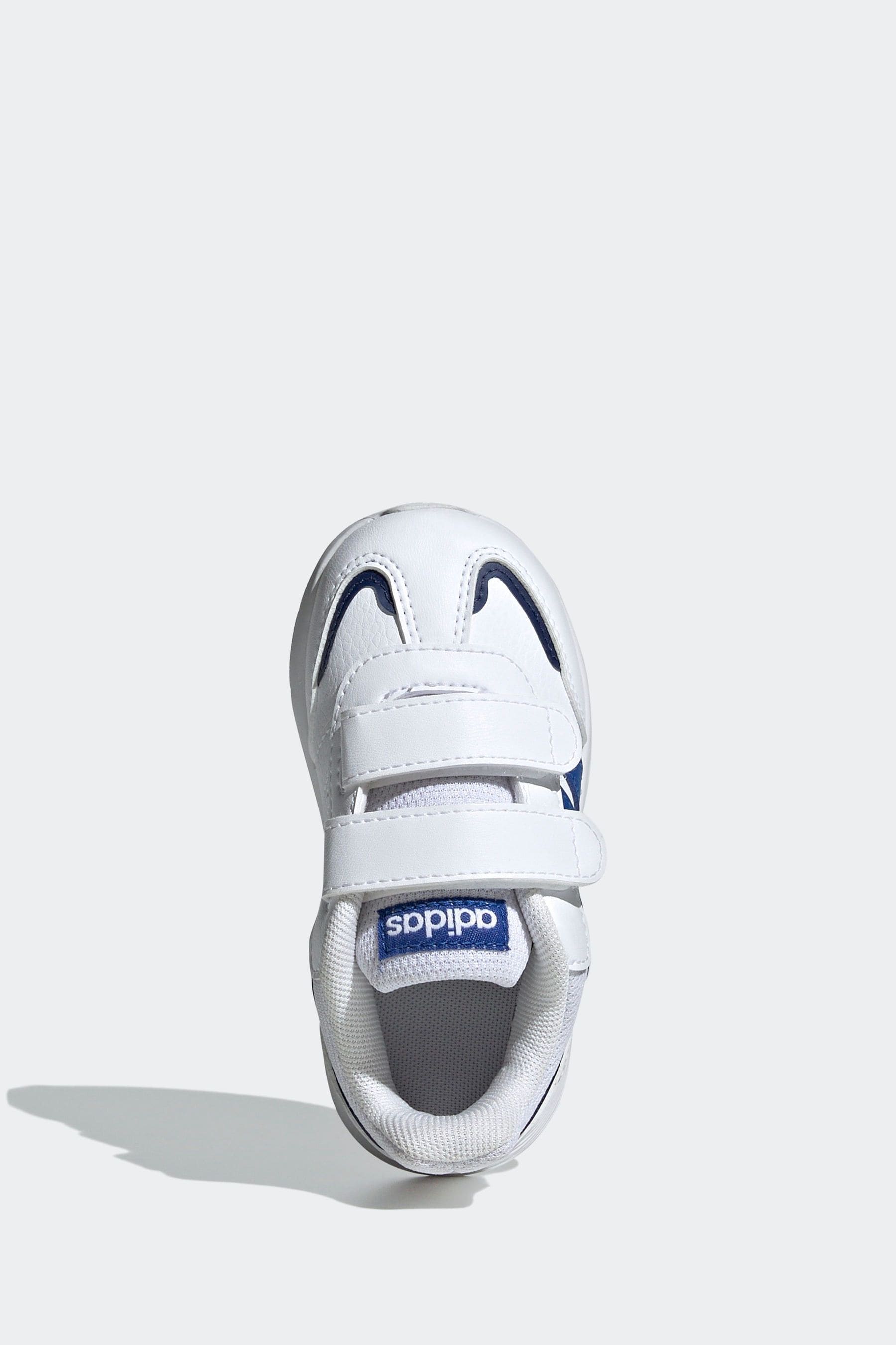 adidas White/Blue Kids Tensaur Switch Shoes