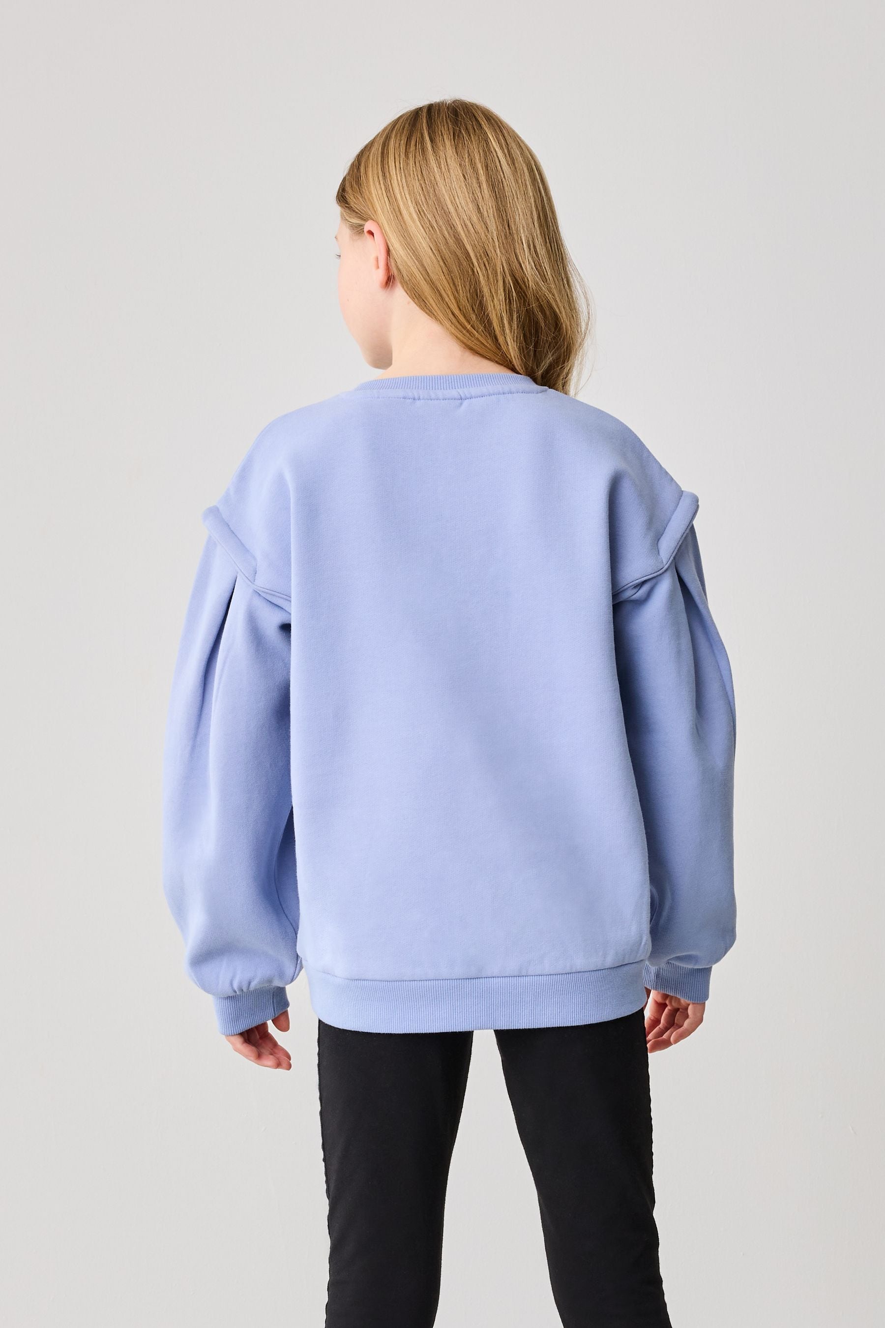 Baker by Ted Baker Blue Embroidered Branded Sweat Top